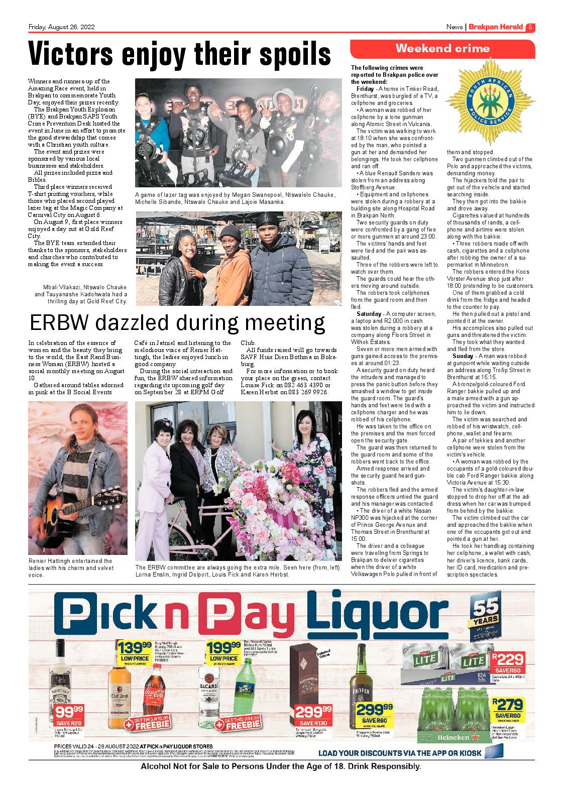 Brakpan Herald 26 Aug 2022 page 5