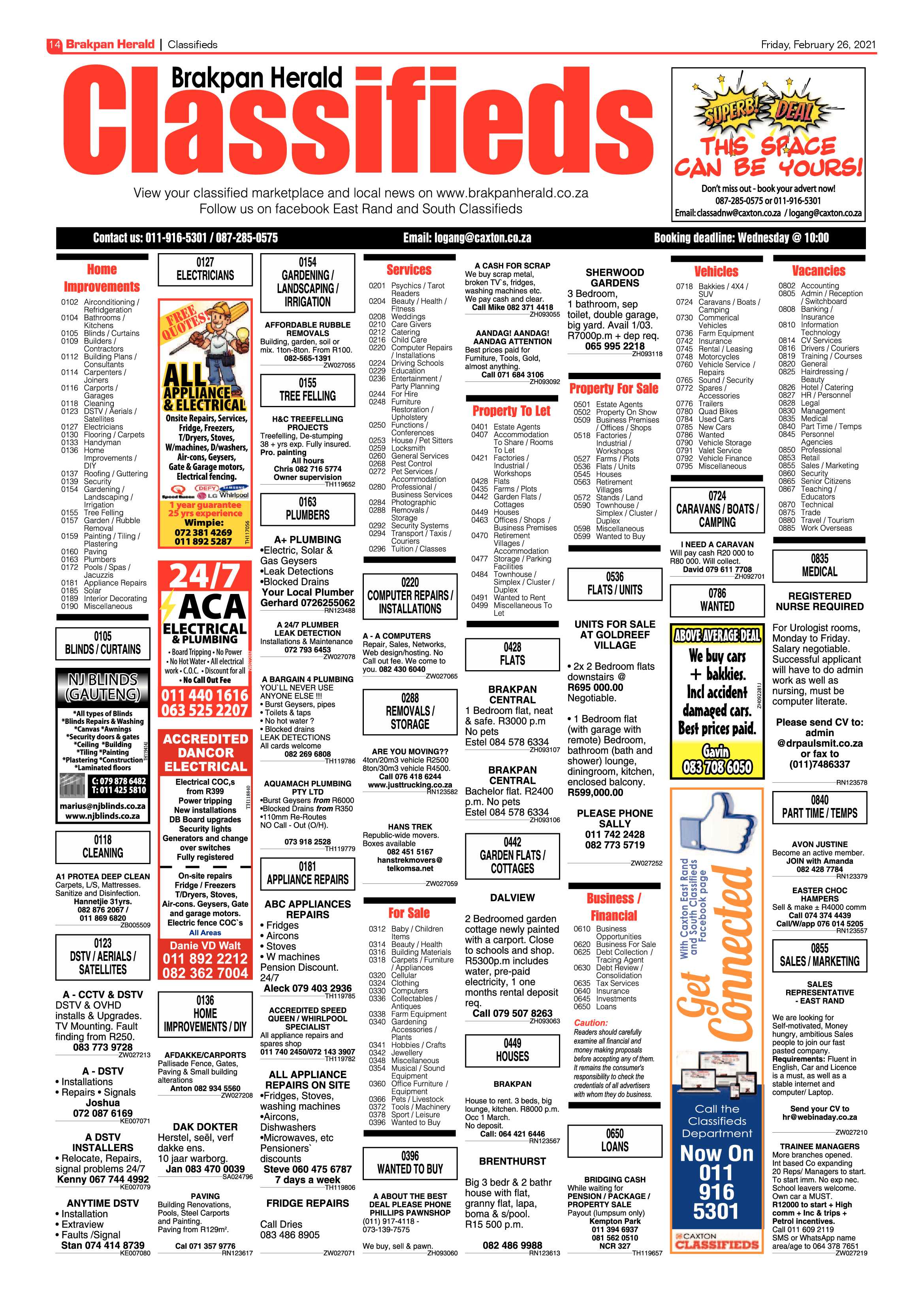 Brakpan Herald 26 February 2021 page 14
