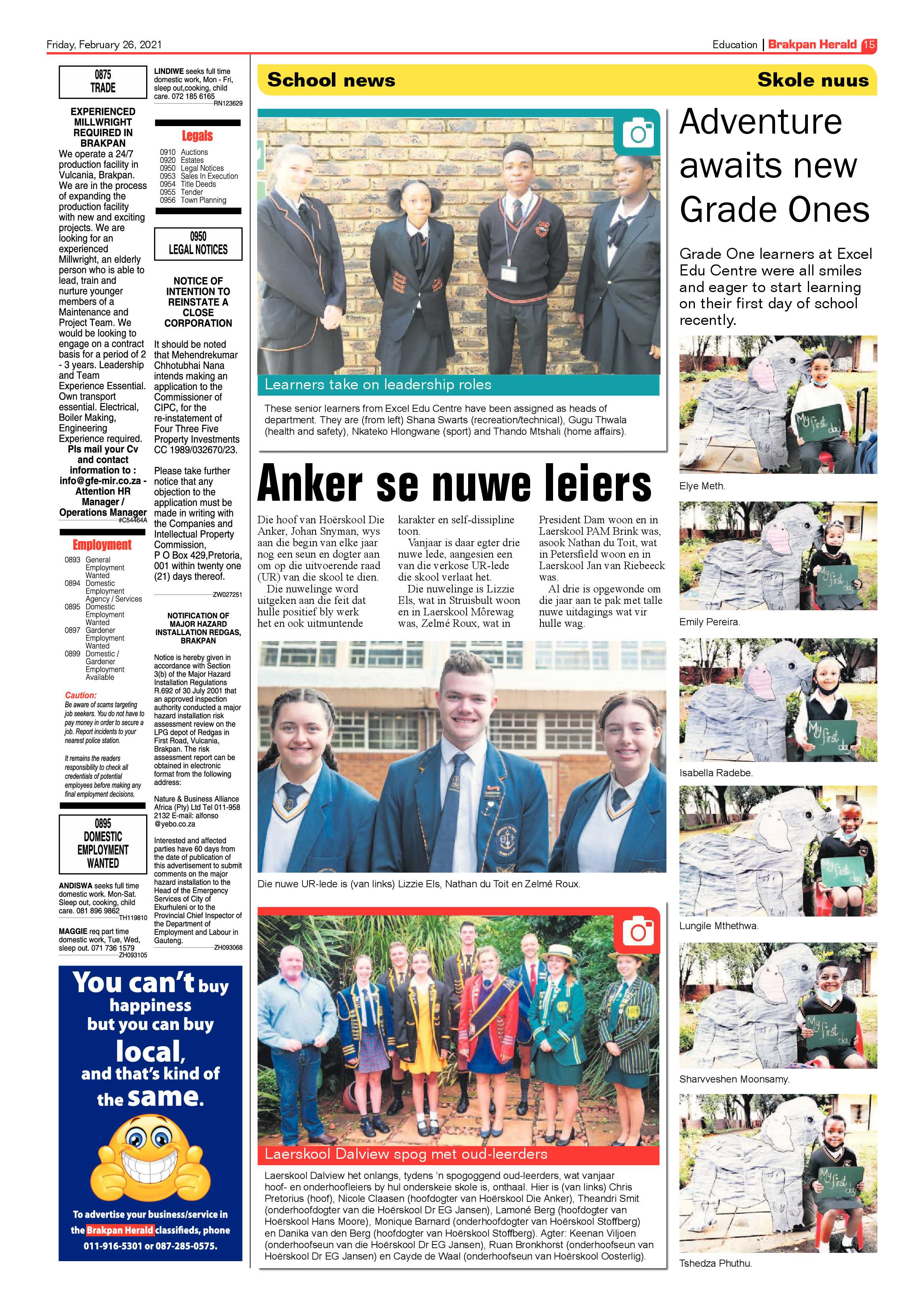Brakpan Herald 26 February 2021 page 15