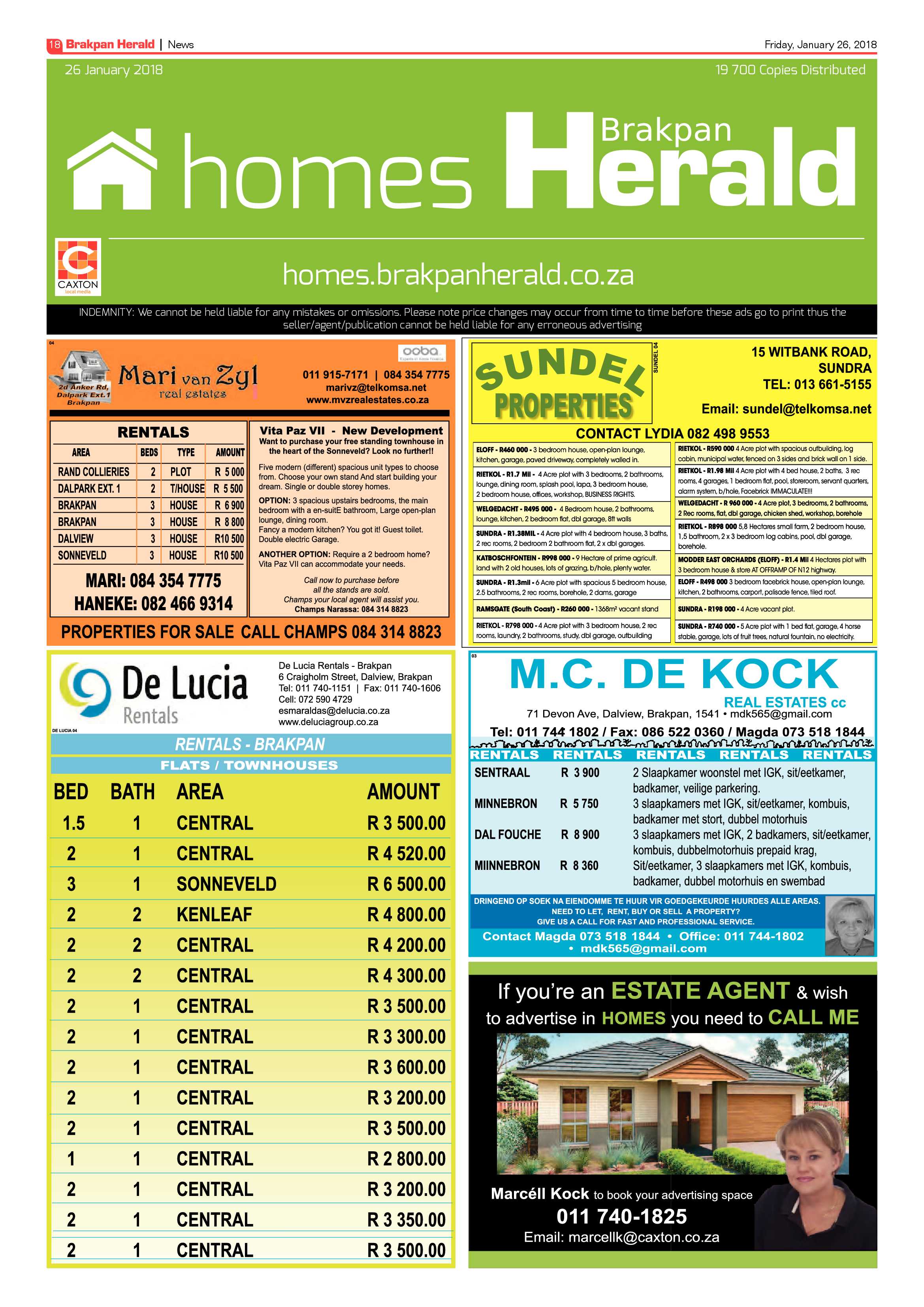 Brakpan Herald 26 January 2018 page 20