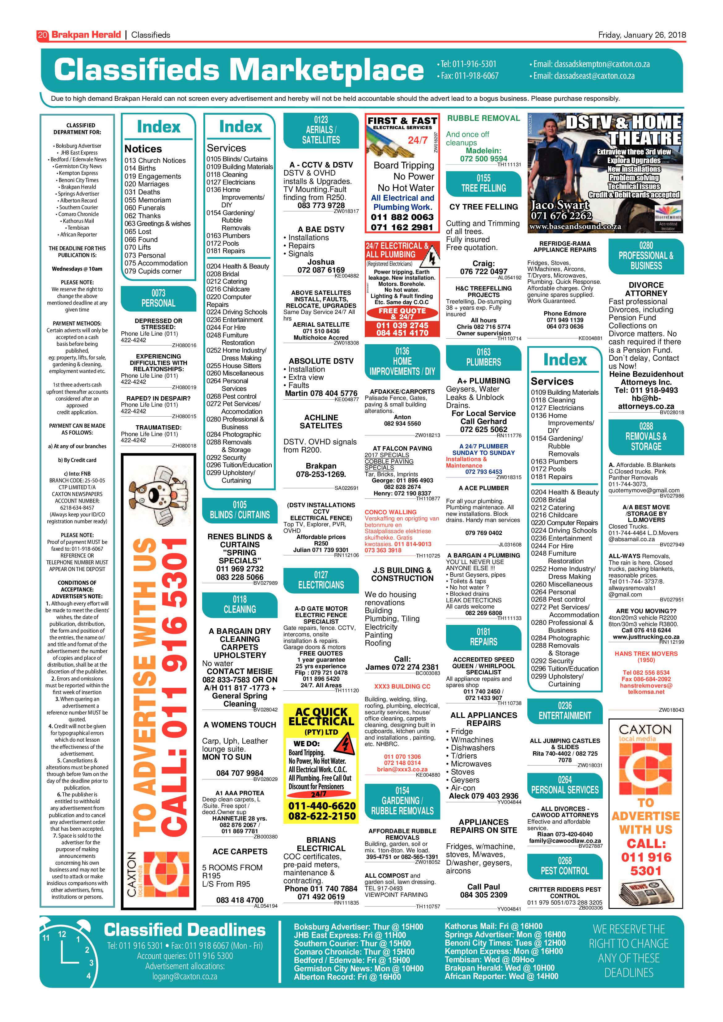 Brakpan Herald 26 January 2018 page 22