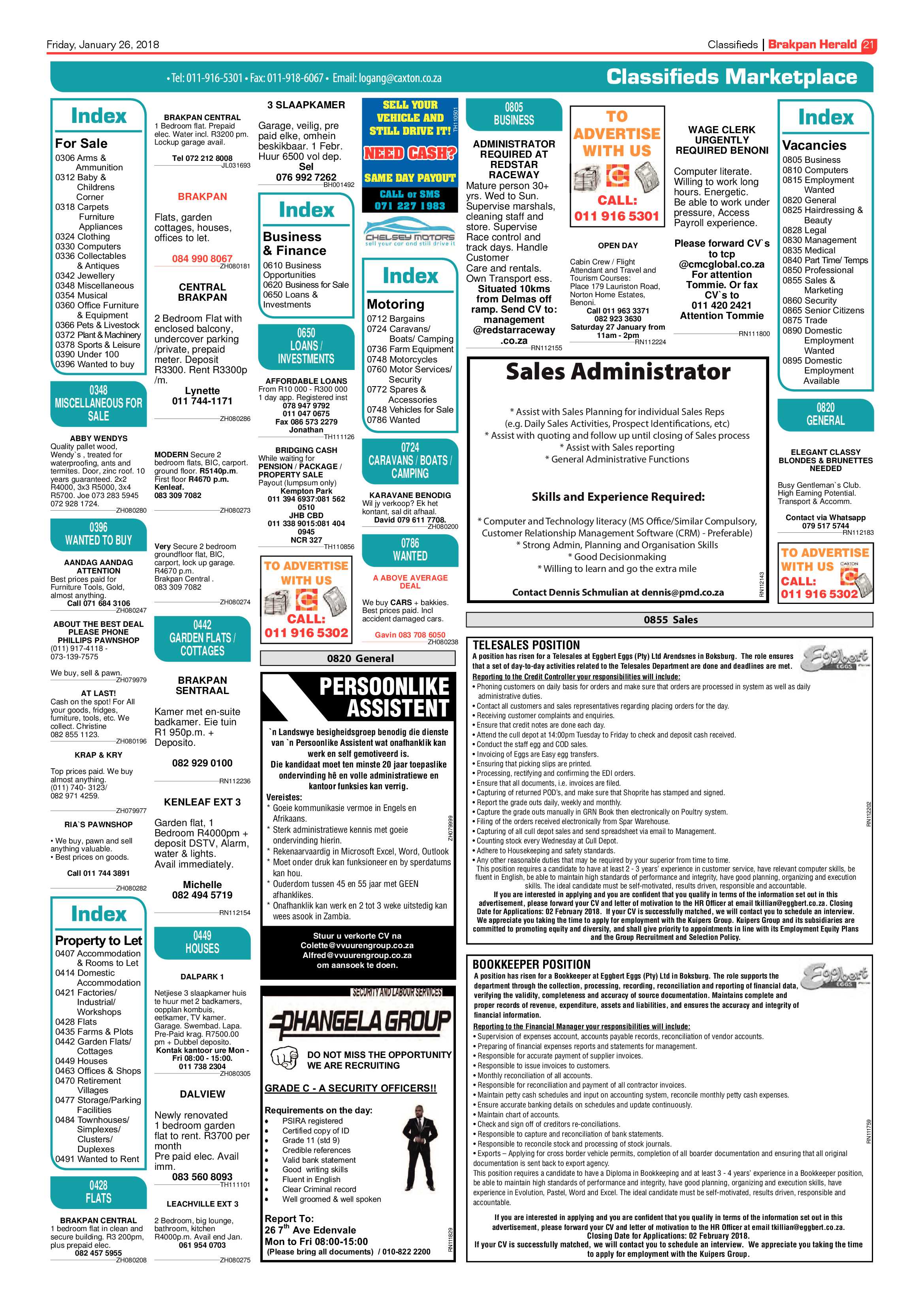 Brakpan Herald 26 January 2018 page 23