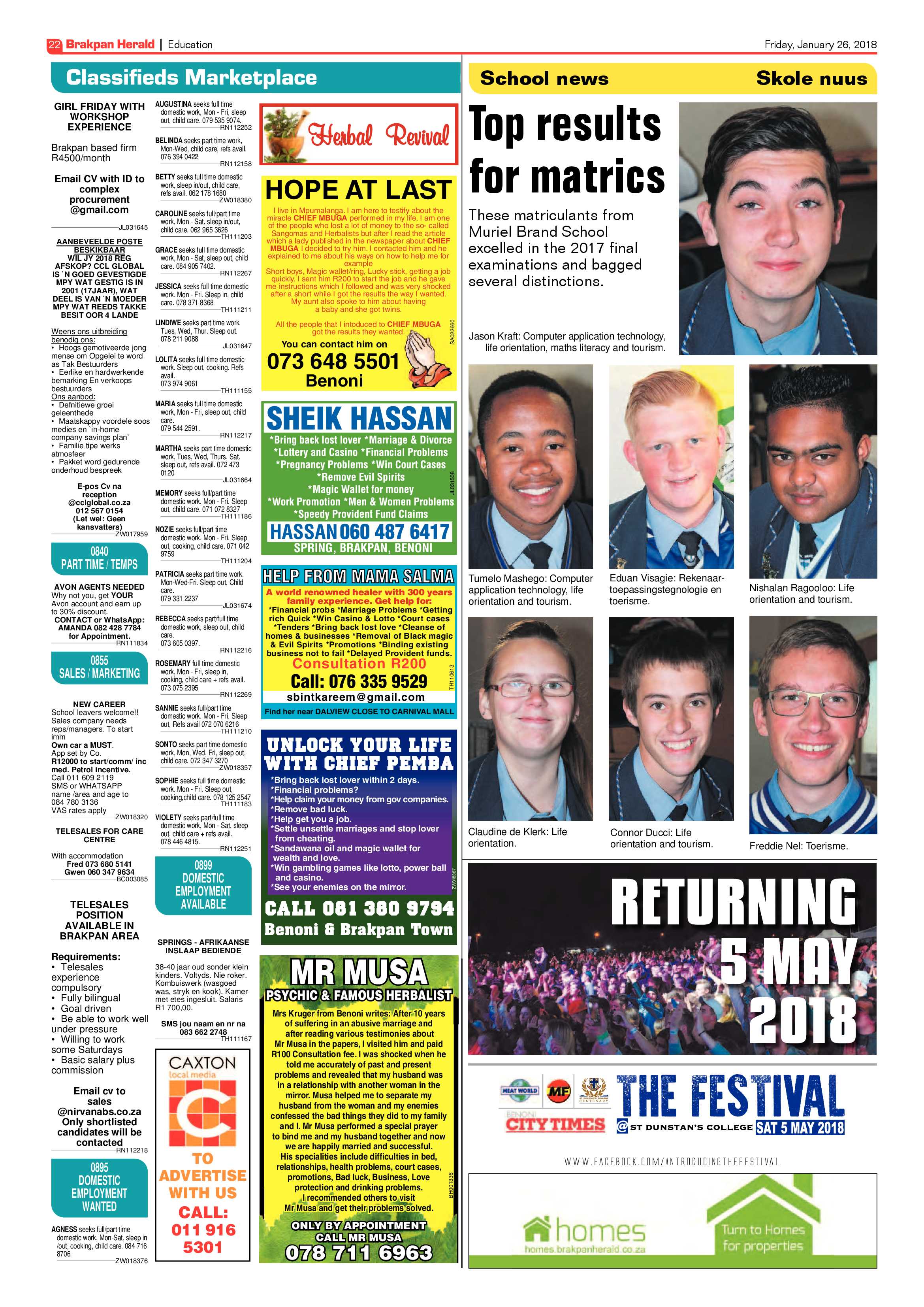 Brakpan Herald 26 January 2018 page 24