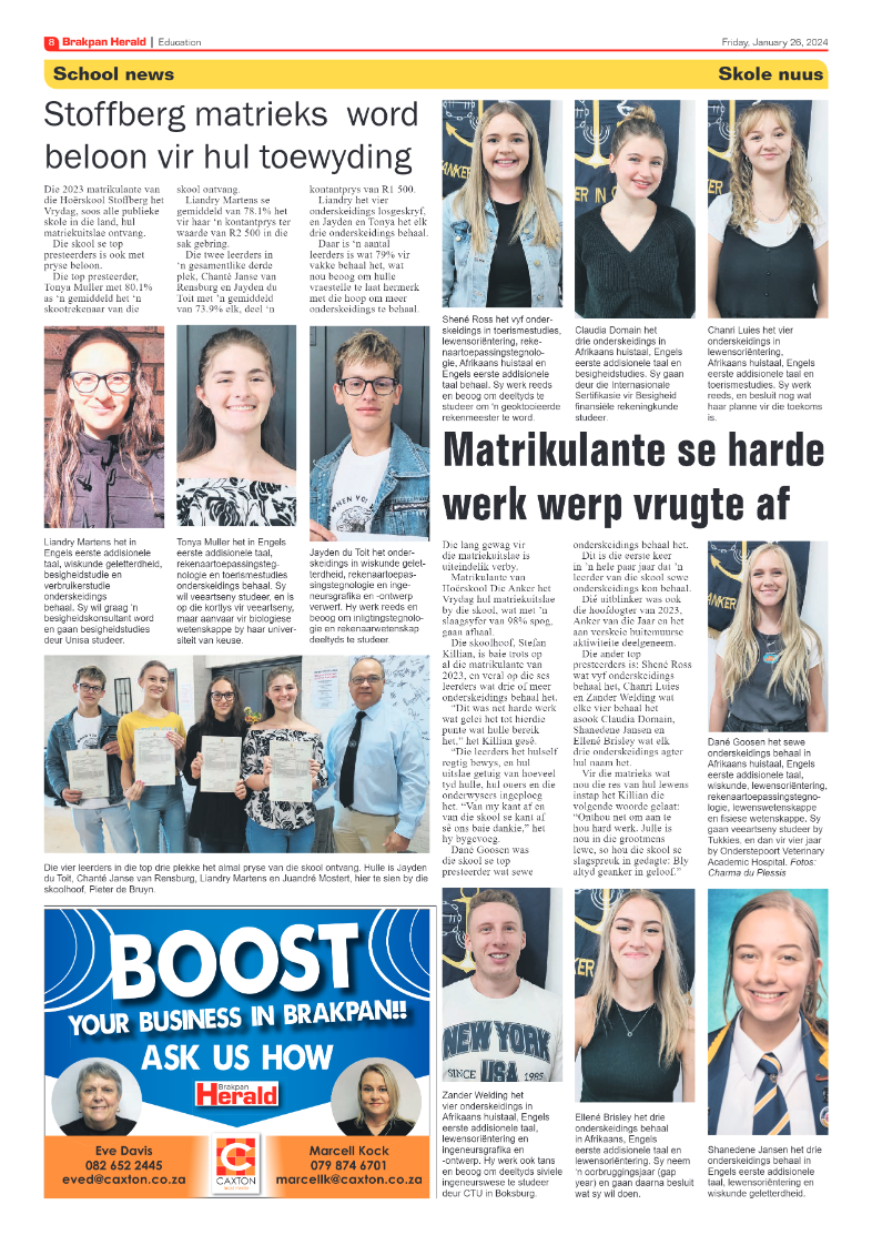 Brakpan Herald 26 January 2024 page 8