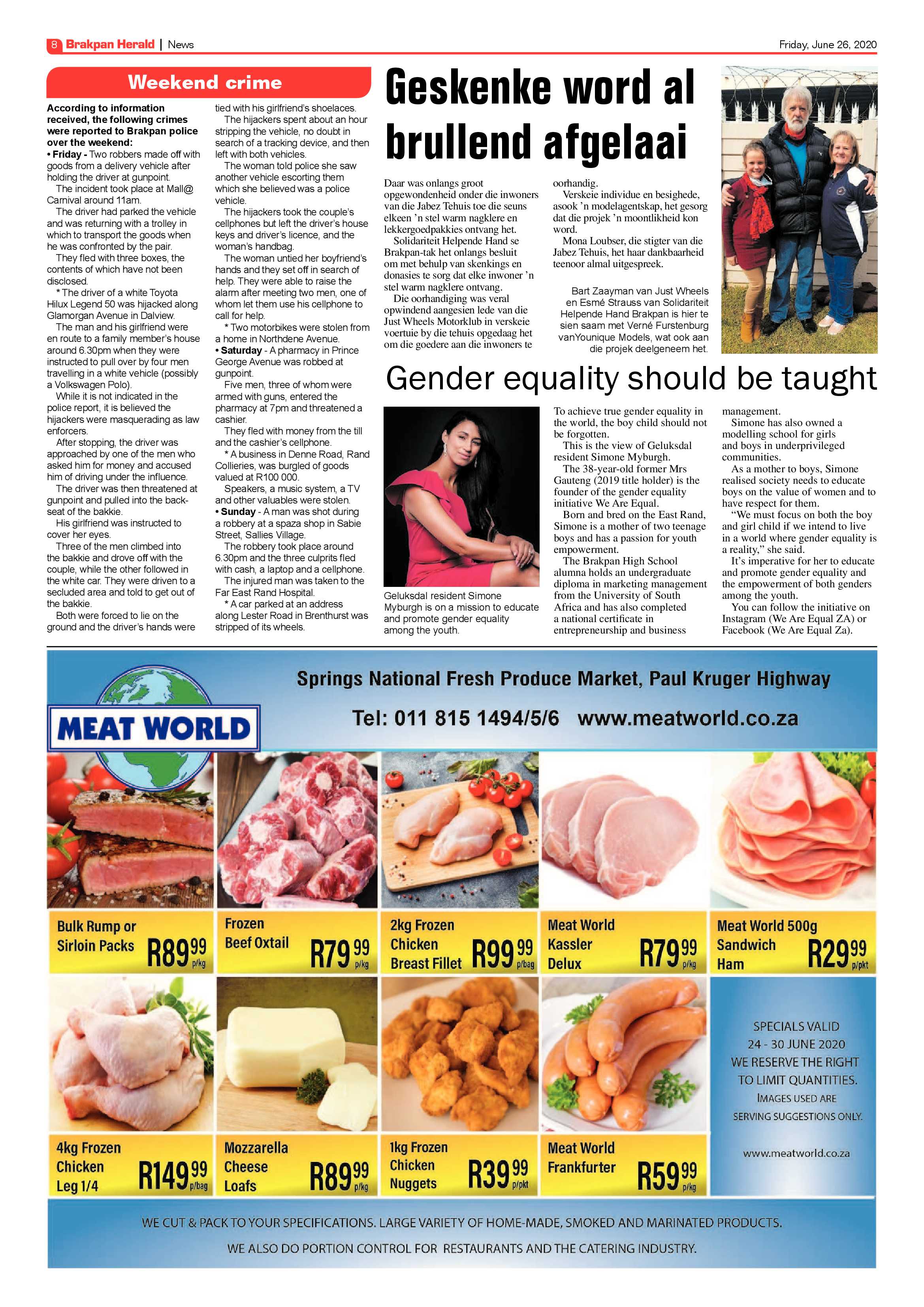 Brakpan Herald 26 June 2020 page 8
