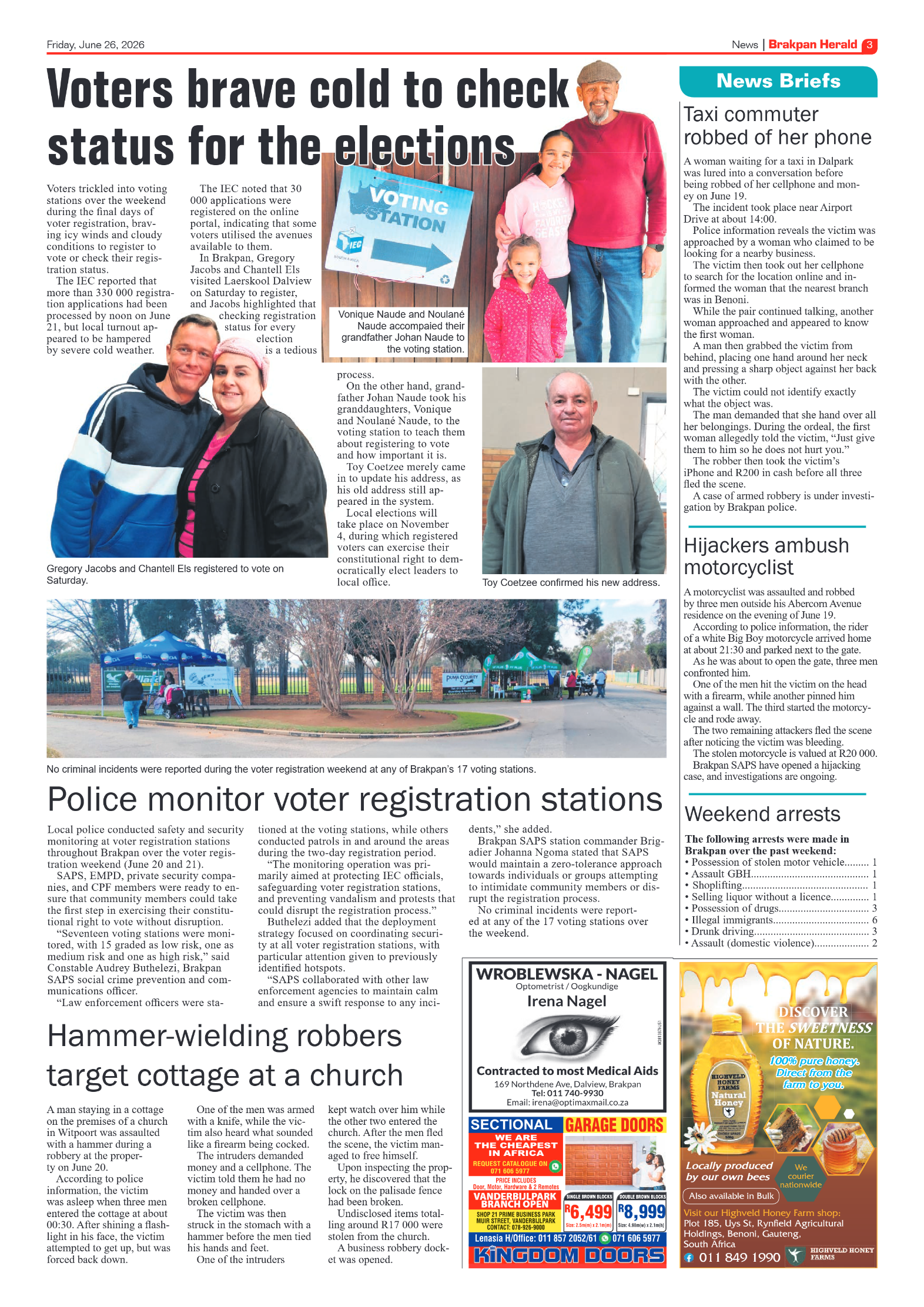 Brakpan Herald 26 June 2026 page 3