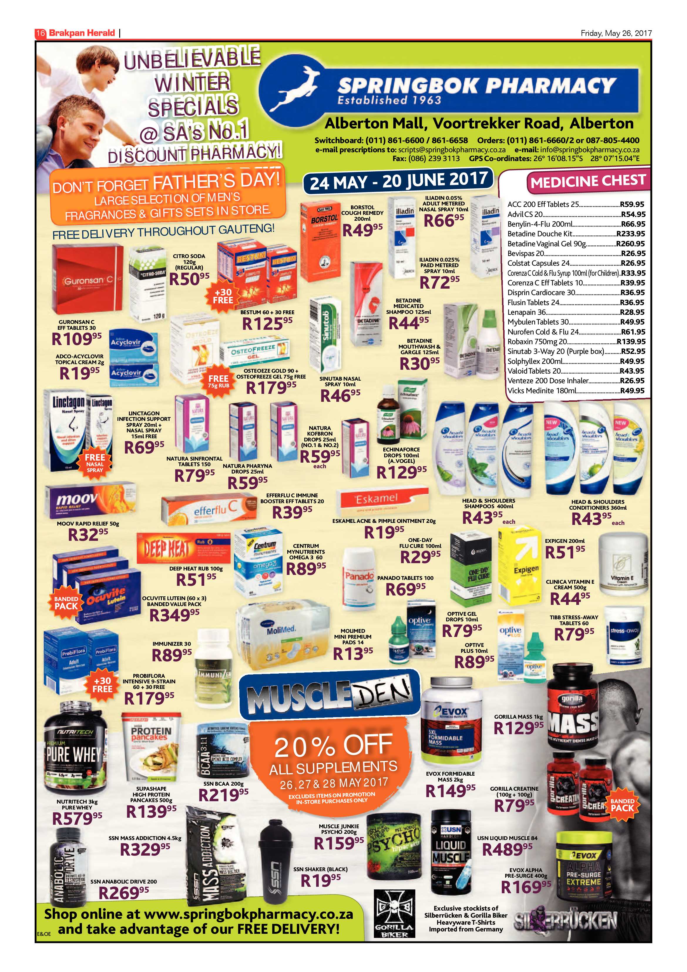 Brakpan Herald 26 May 2017 page 16