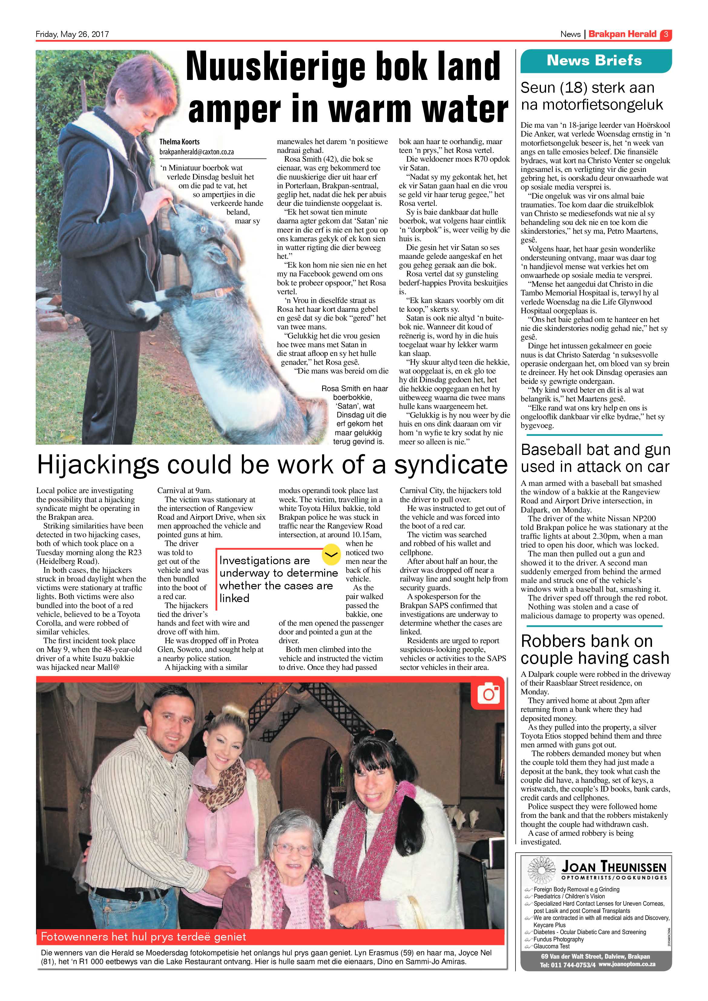 Brakpan Herald 26 May 2017 page 3