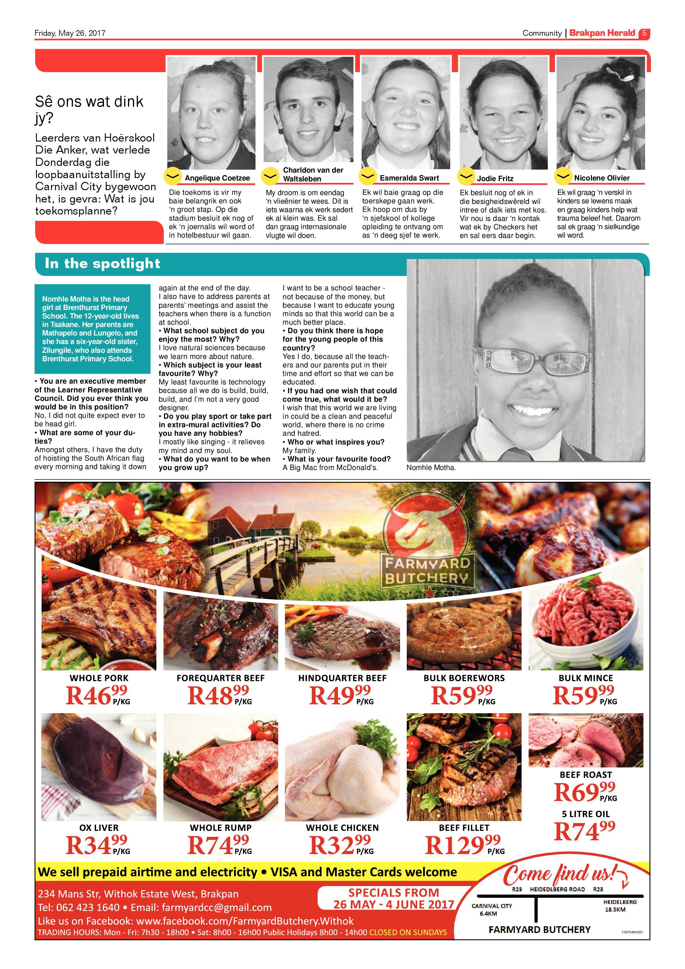 Brakpan Herald 26 May 2017 page 5