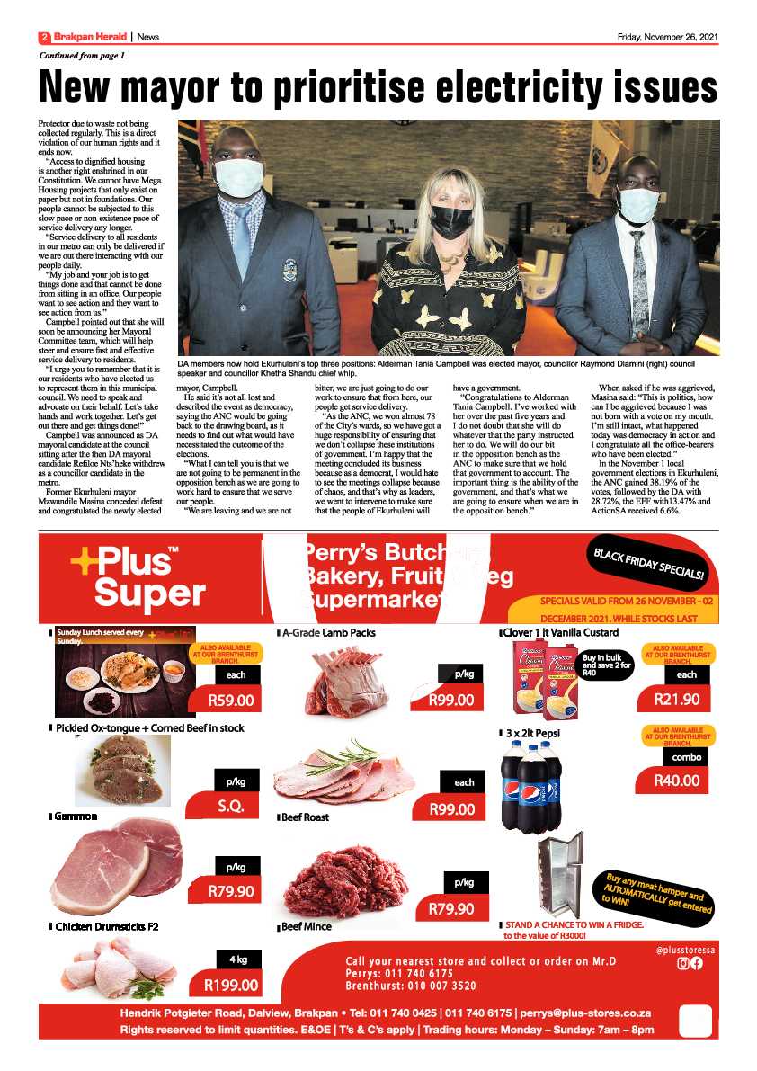 Brakpan Herald 26 November 2021 page 2