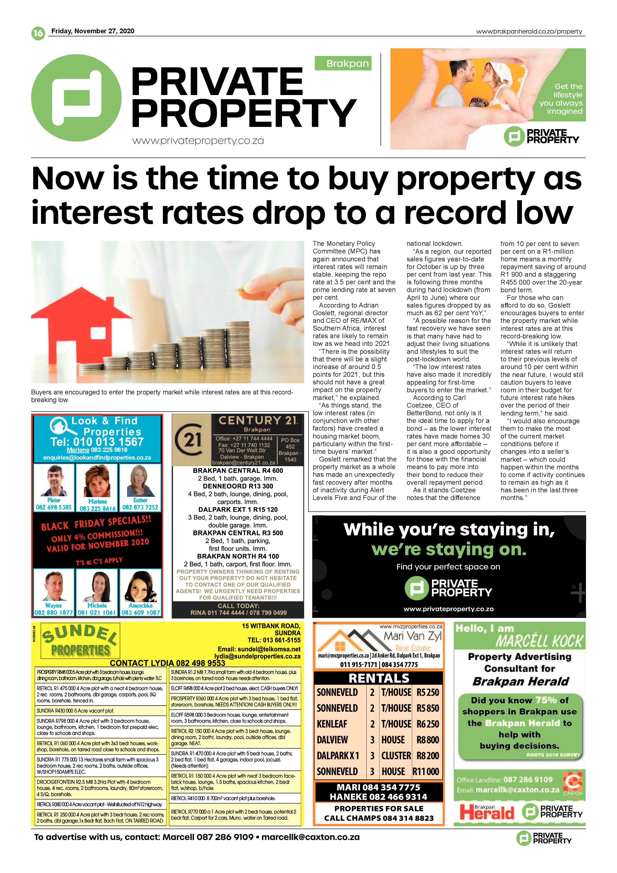 Brakpan Herald 26 November  2020 page 16