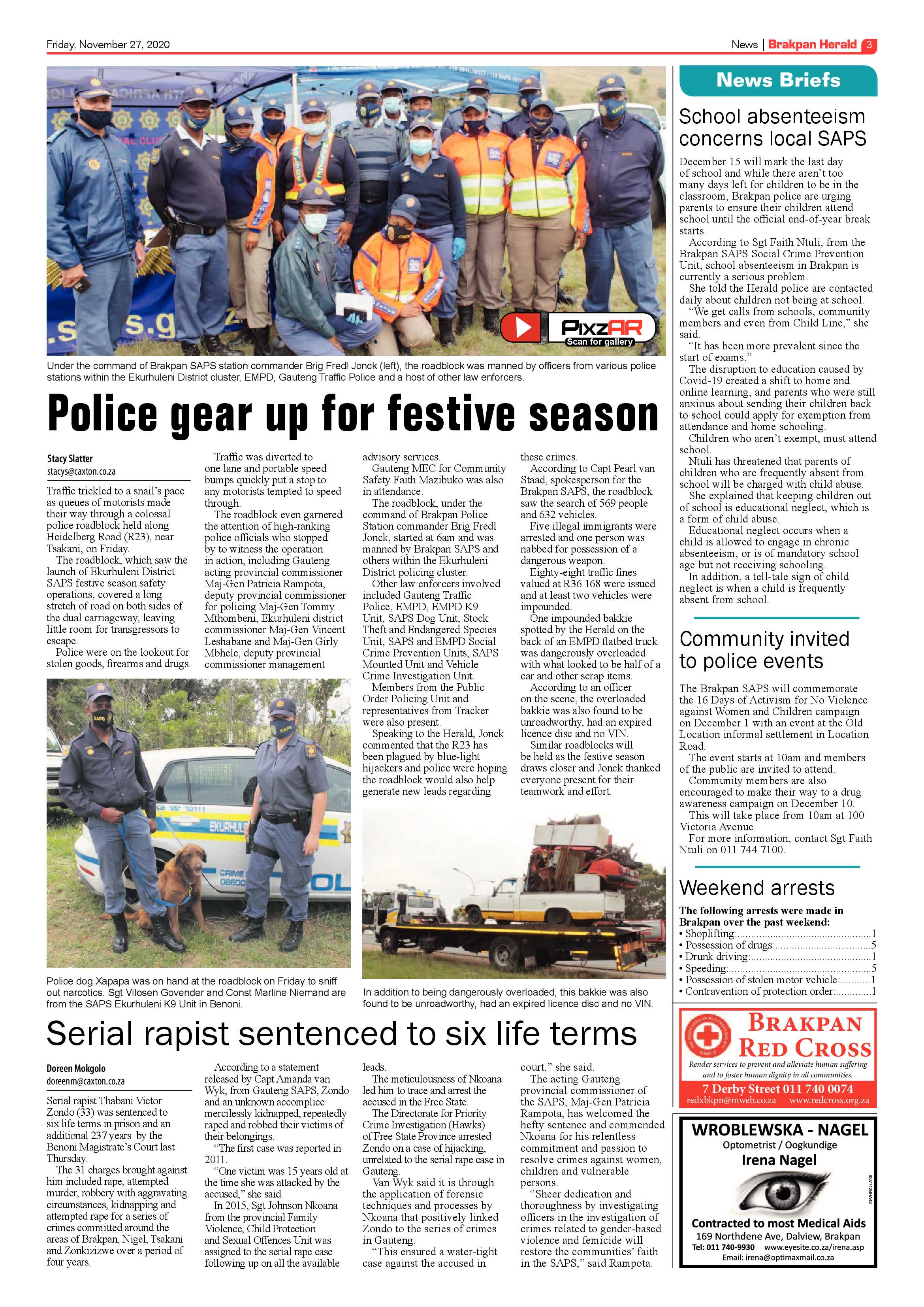 Brakpan Herald 26 November  2020 page 3