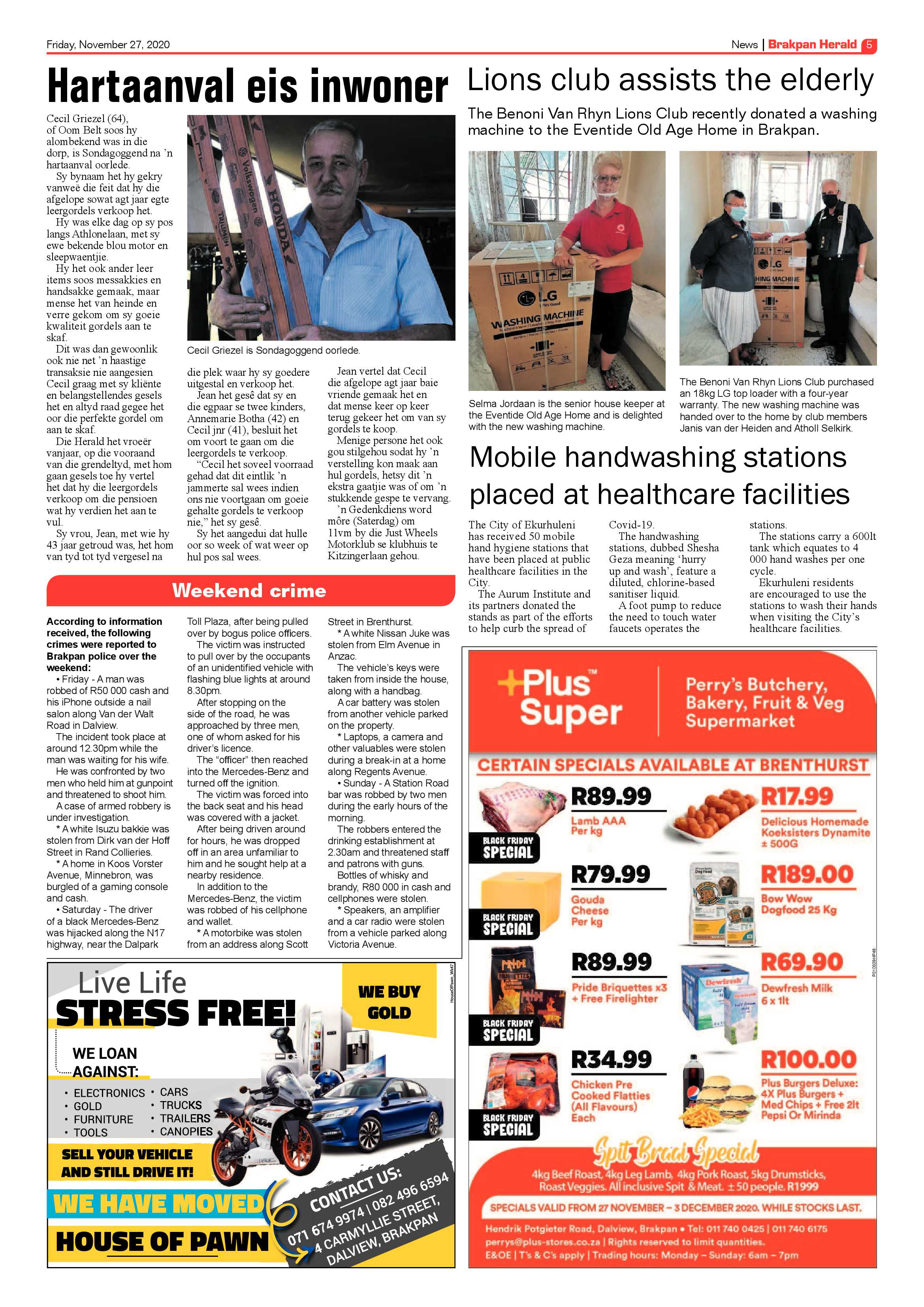Brakpan Herald 26 November  2020 page 5