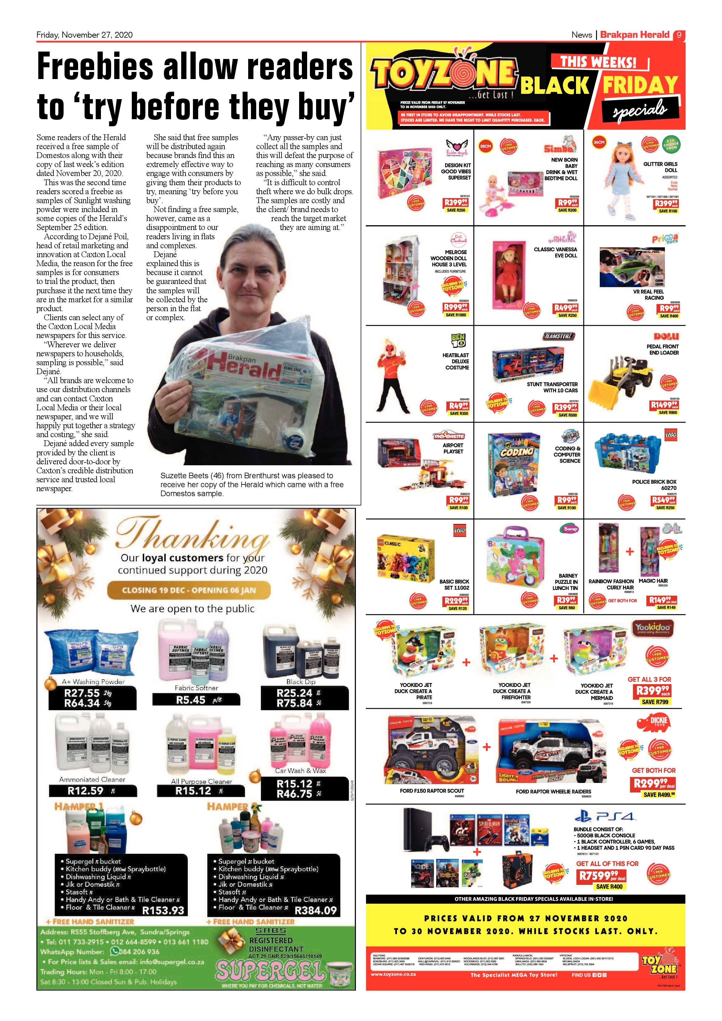 Brakpan Herald 26 November  2020 page 9