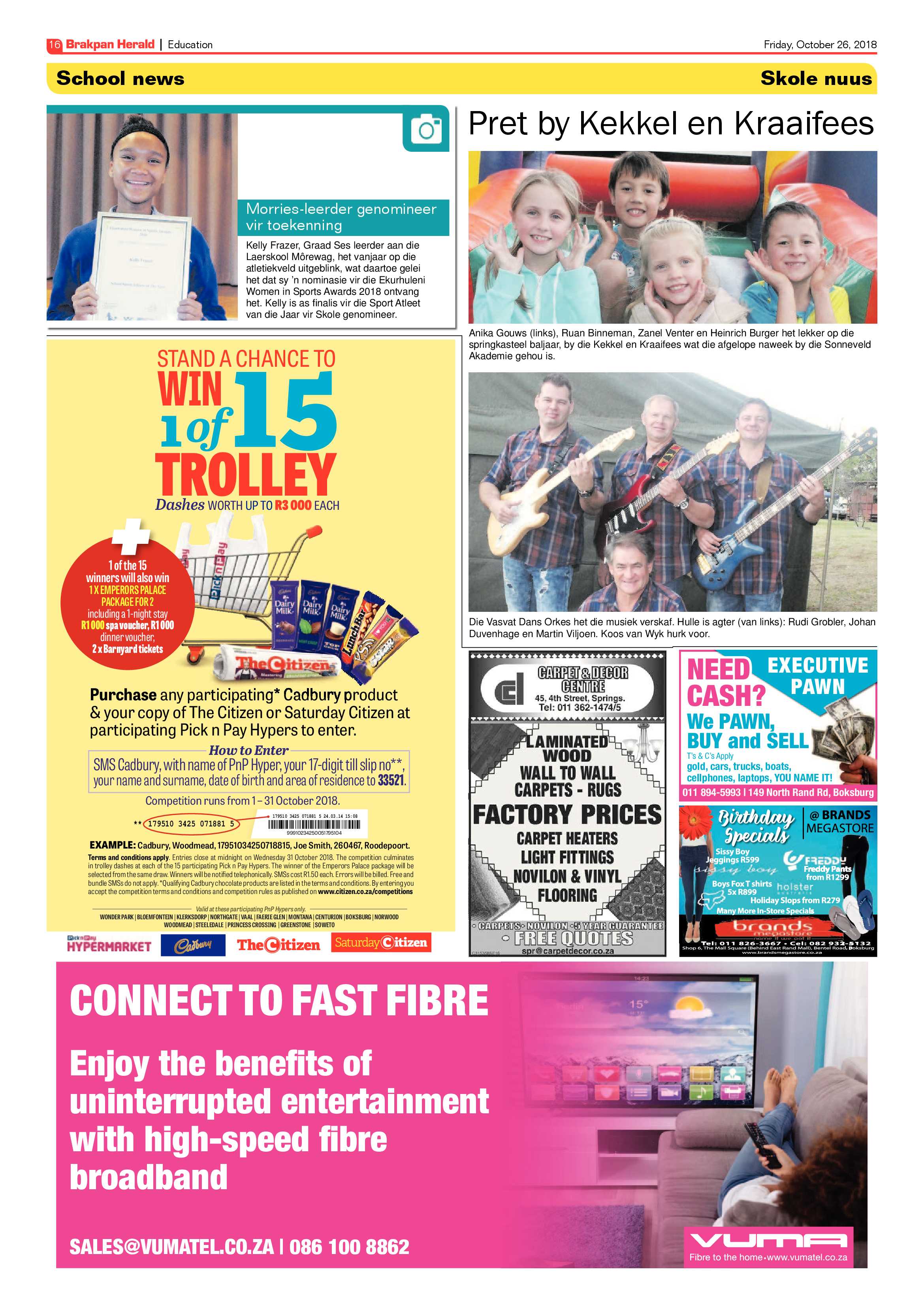 Brakpan Herald 26 October 2018 page 16
