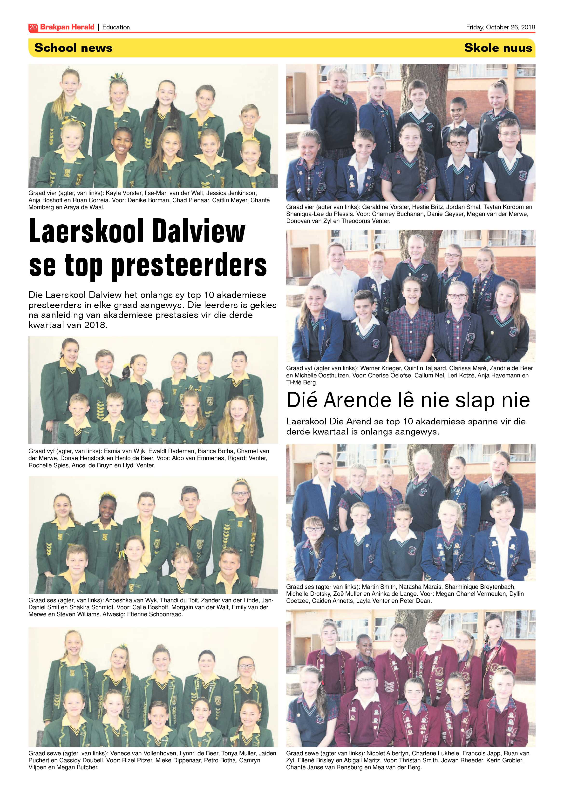 Brakpan Herald 26 October 2018 page 20
