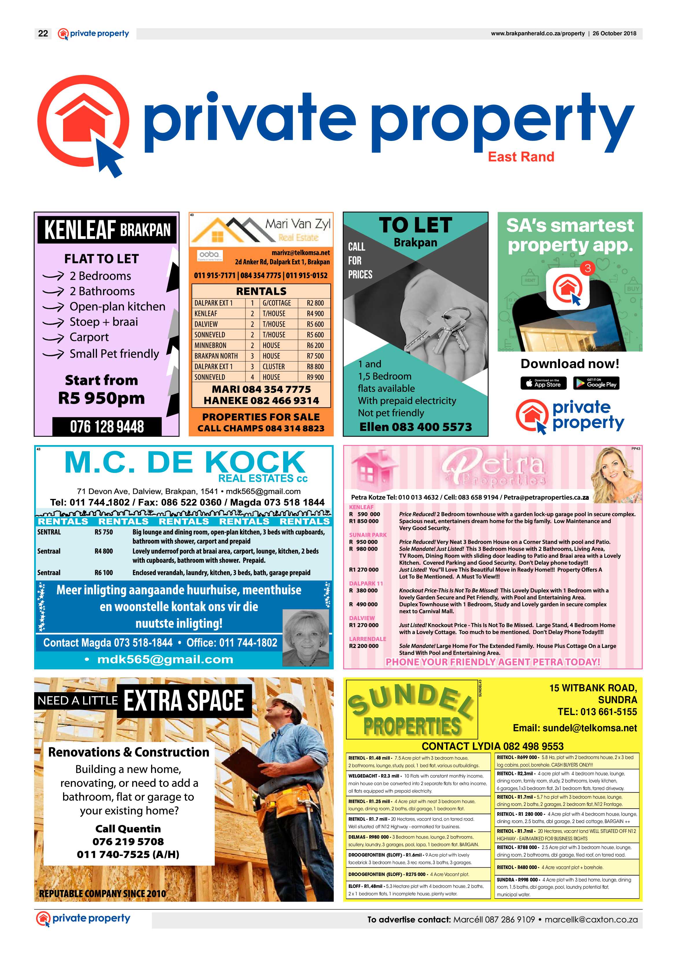 Brakpan Herald 26 October 2018 page 22