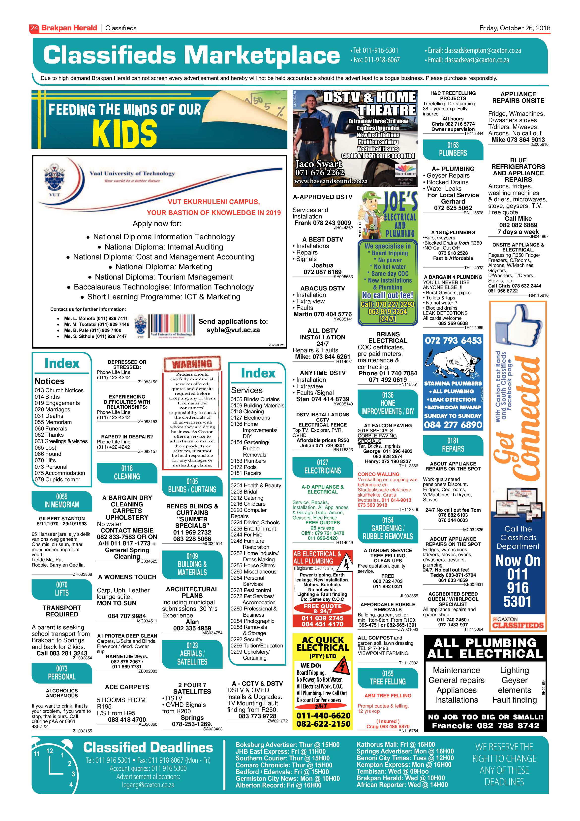 Brakpan Herald 26 October 2018 page 24