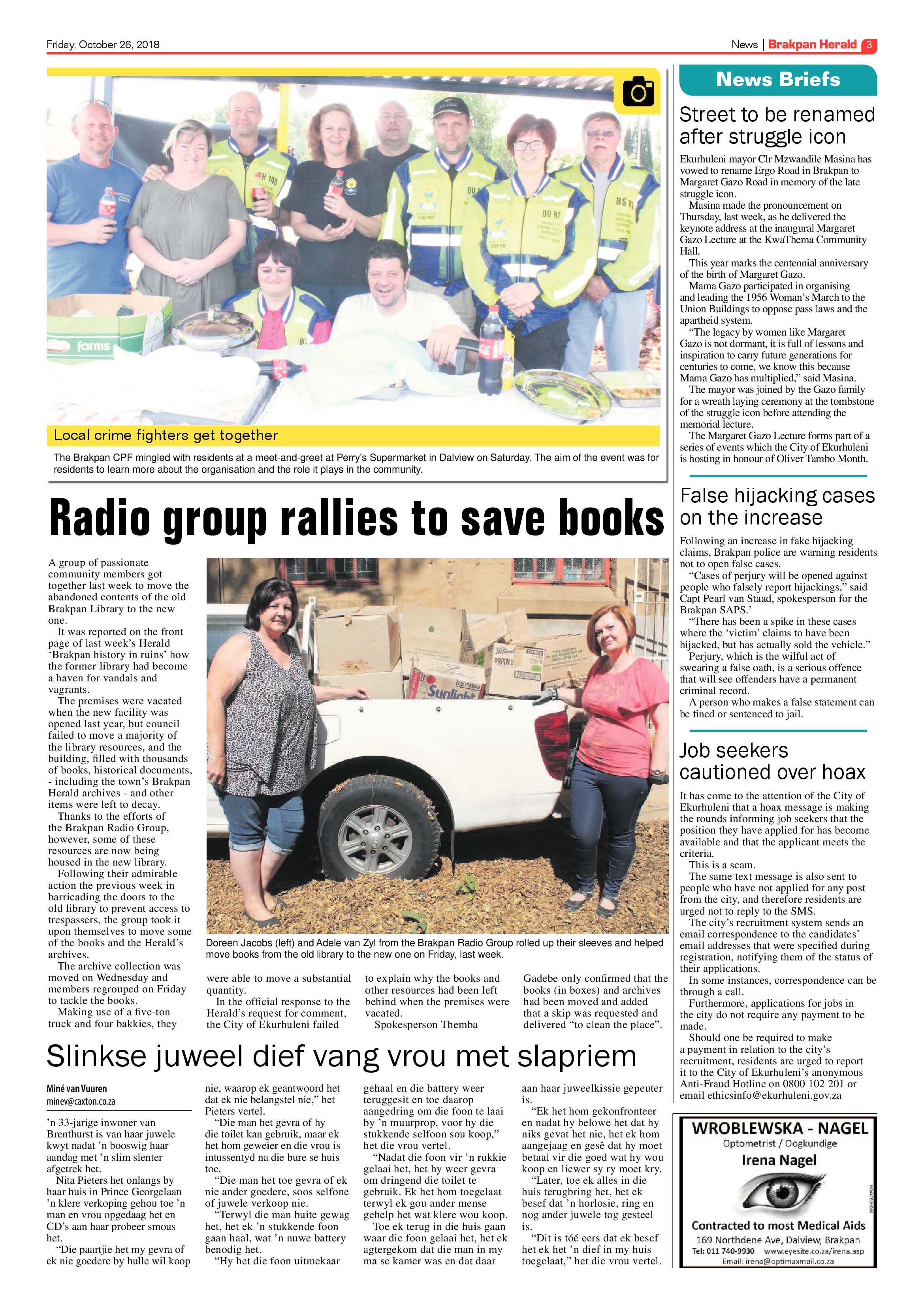 Brakpan Herald 26 October 2018 page 3