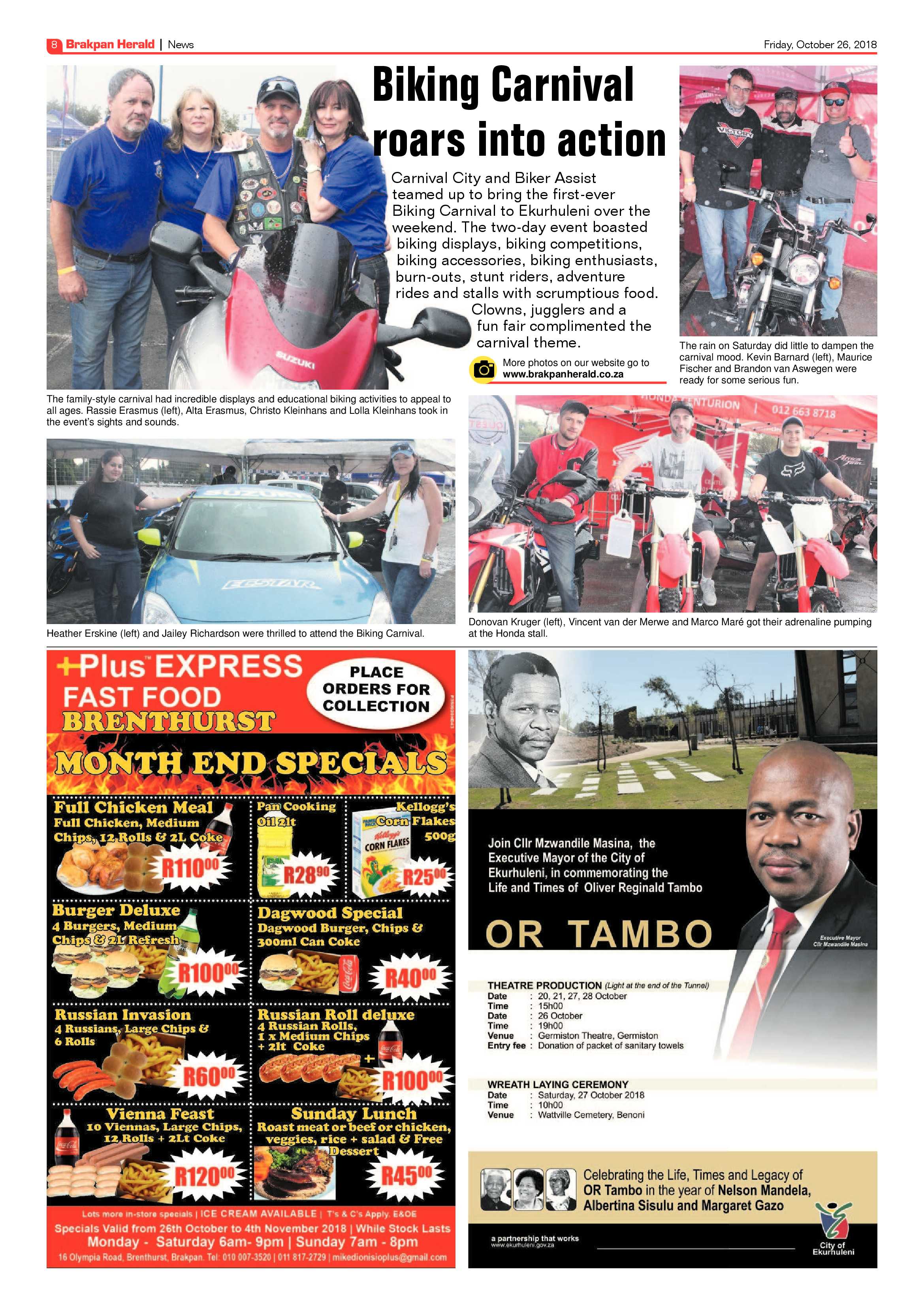 Brakpan Herald 26 October 2018 page 8