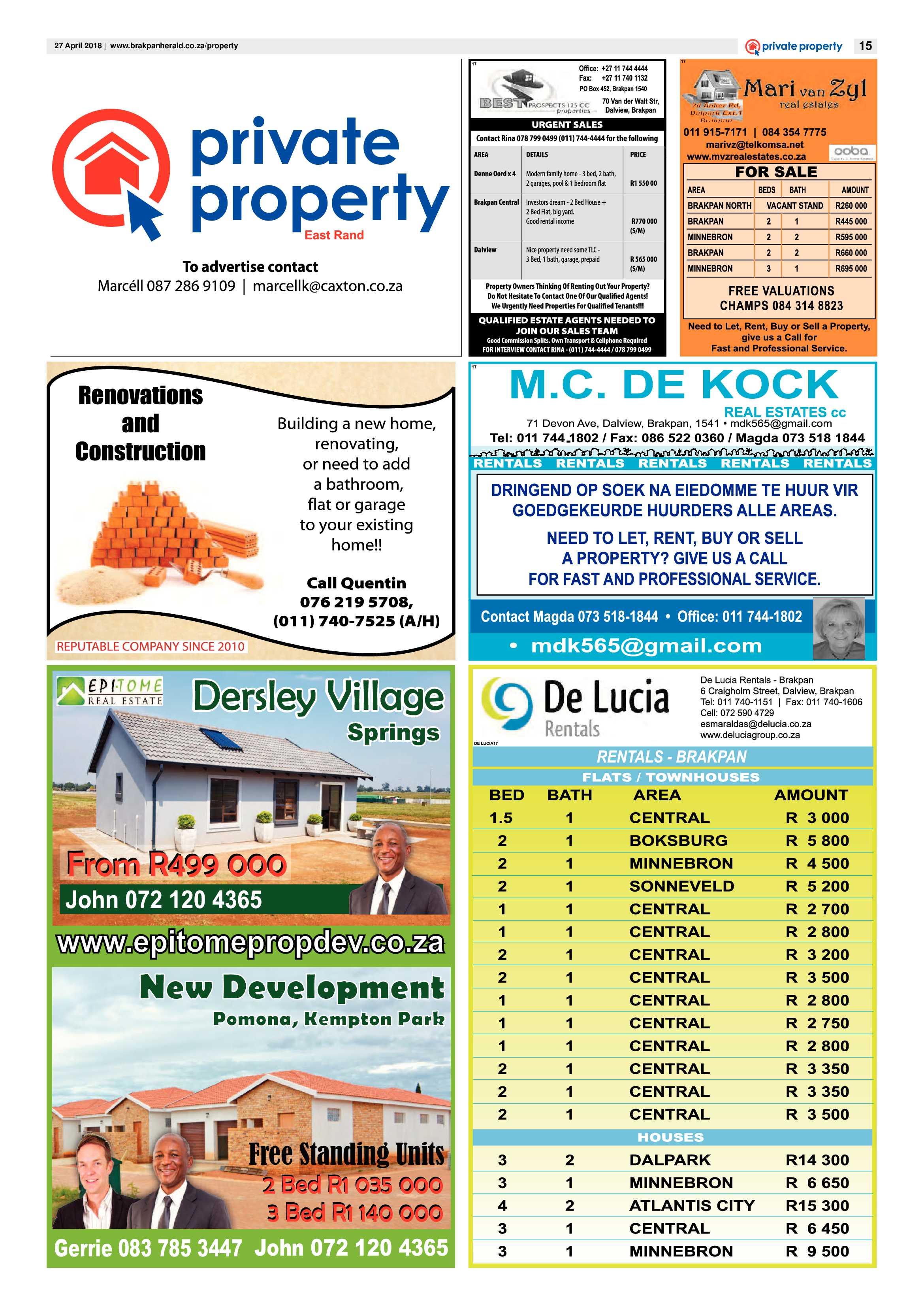 Brakpan Herald 27 April 2018 page 17