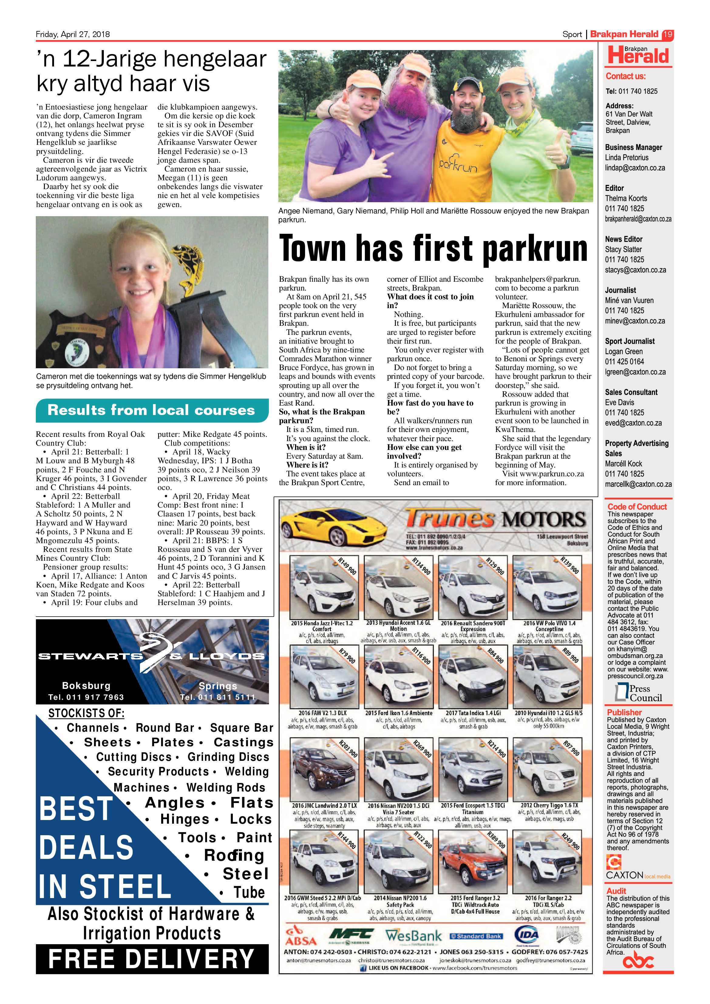 Brakpan Herald 27 April 2018 page 21