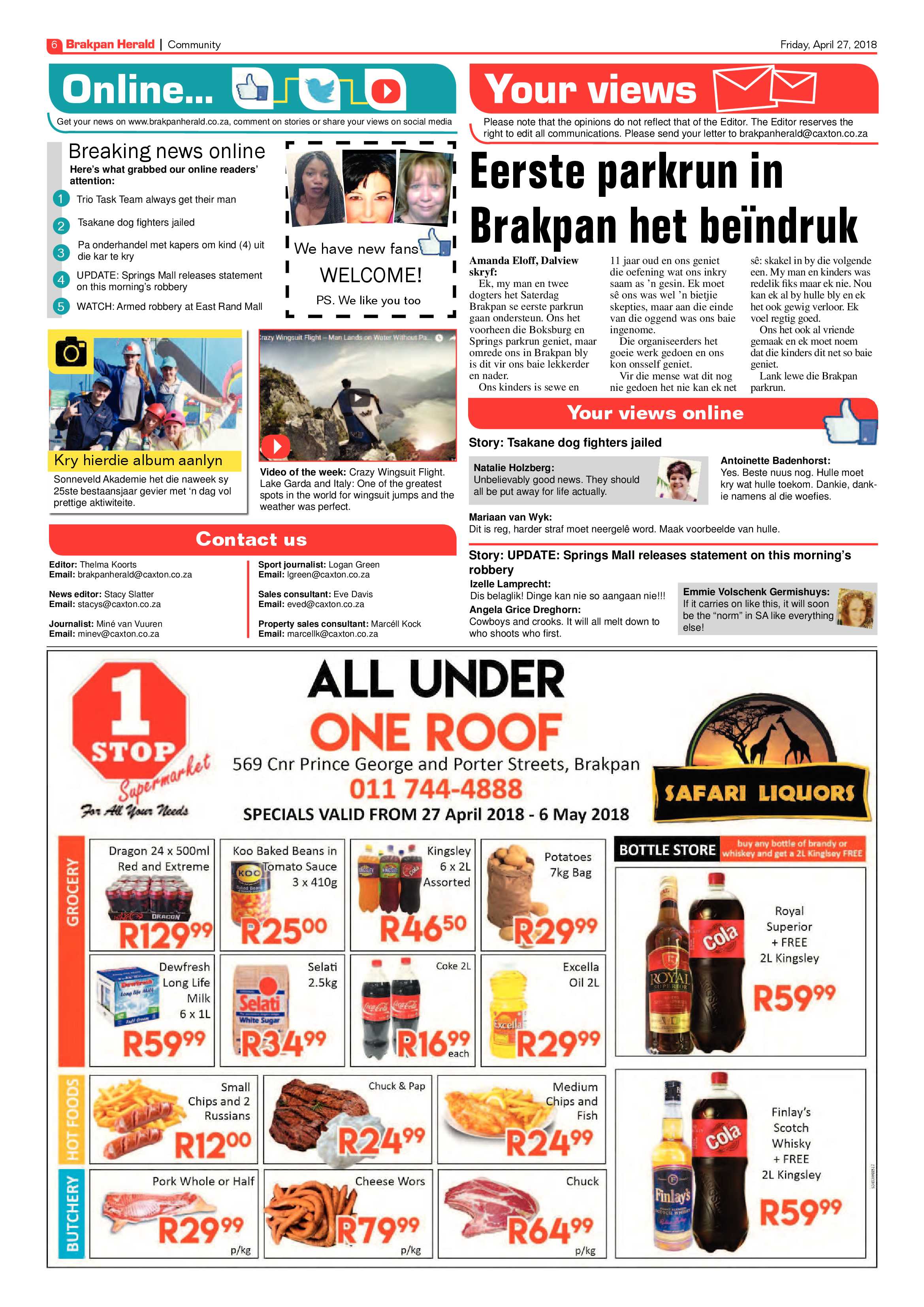 Brakpan Herald 27 April 2018 page 8