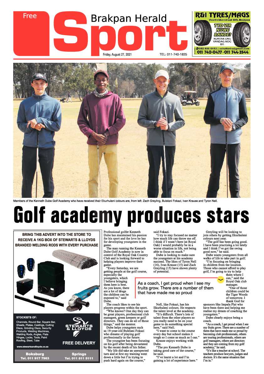 Brakpan Herald 27 August 2021 page 12