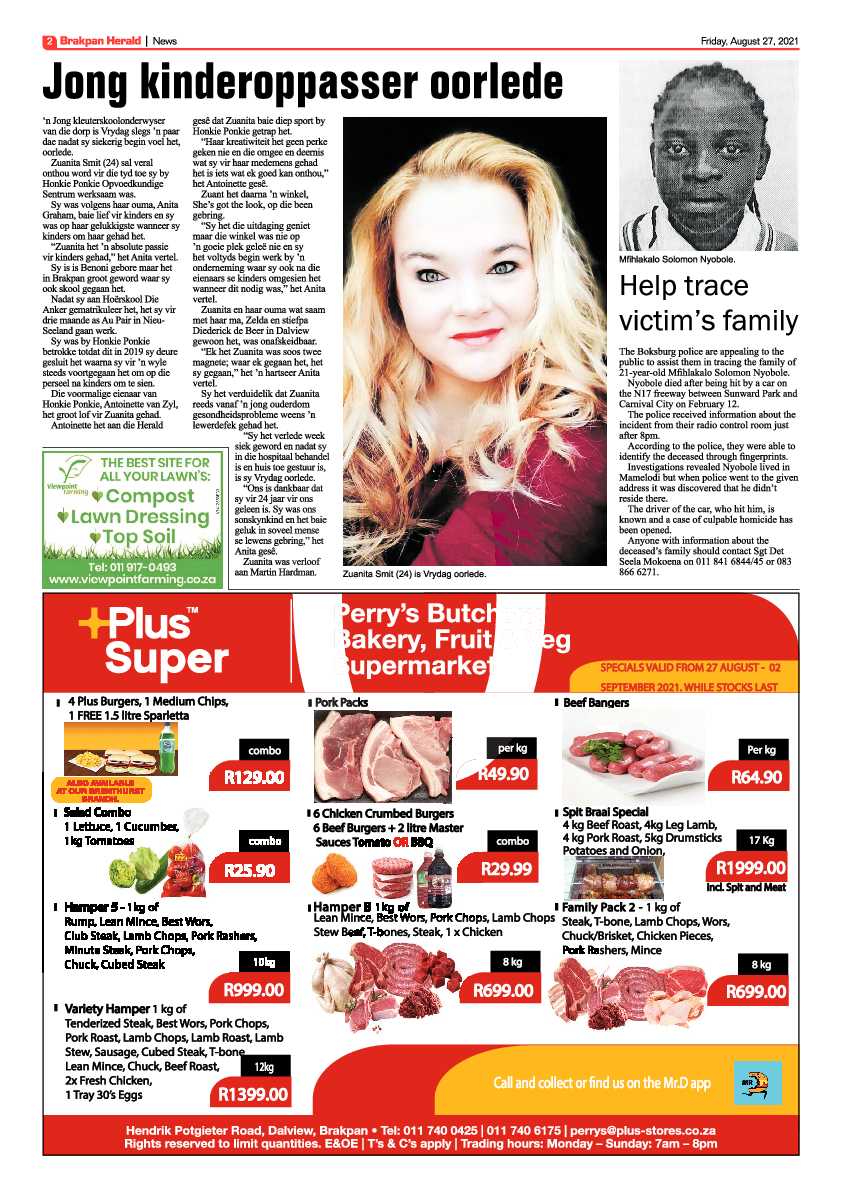 Brakpan Herald 27 August 2021 page 2