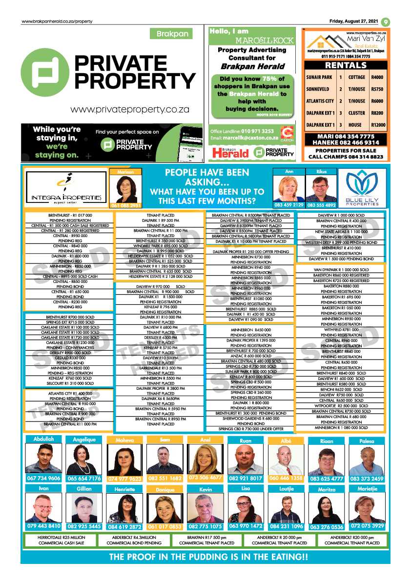 Brakpan Herald 27 August 2021 page 9