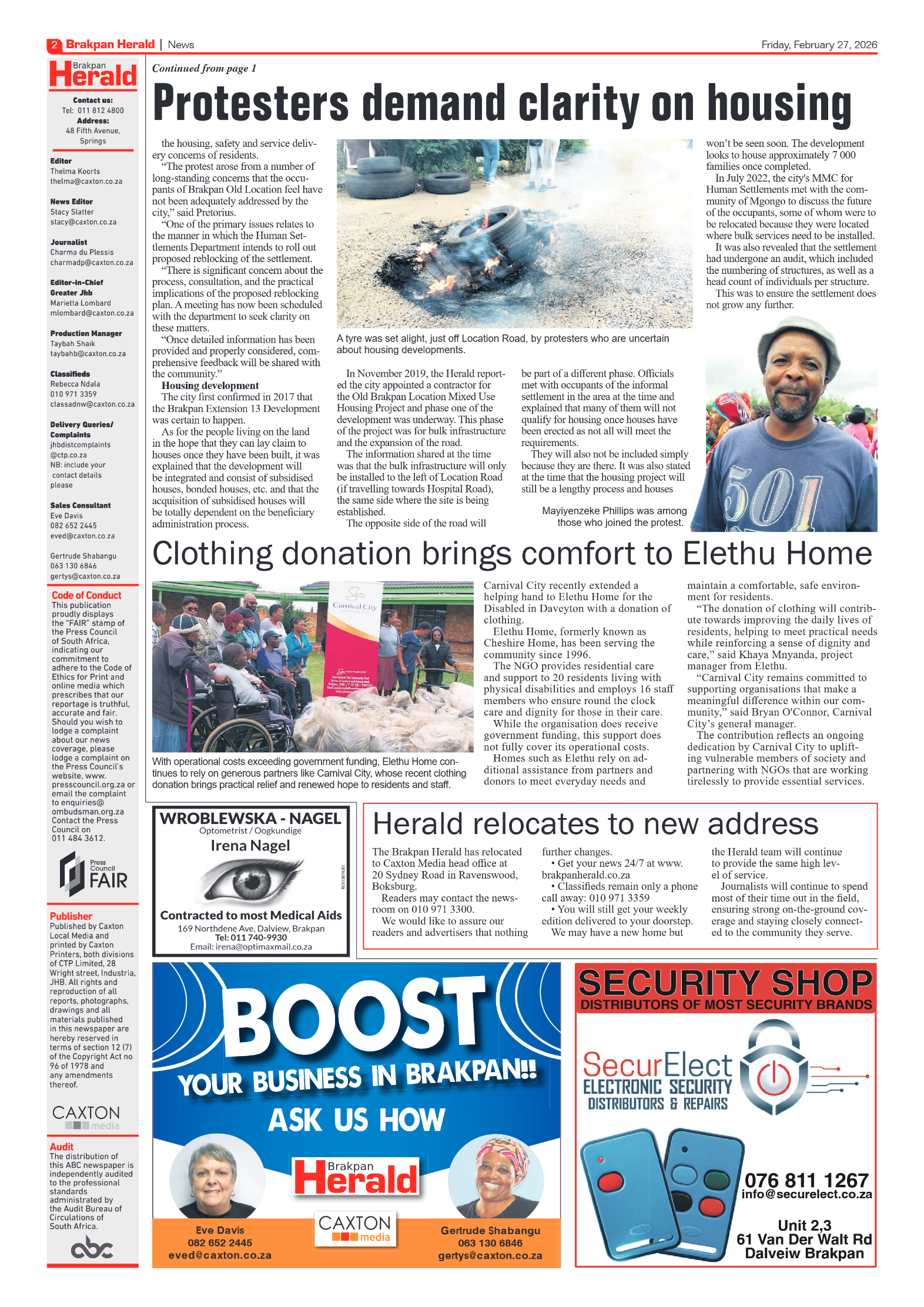 Brakpan Herald 27 February 2026 page 2