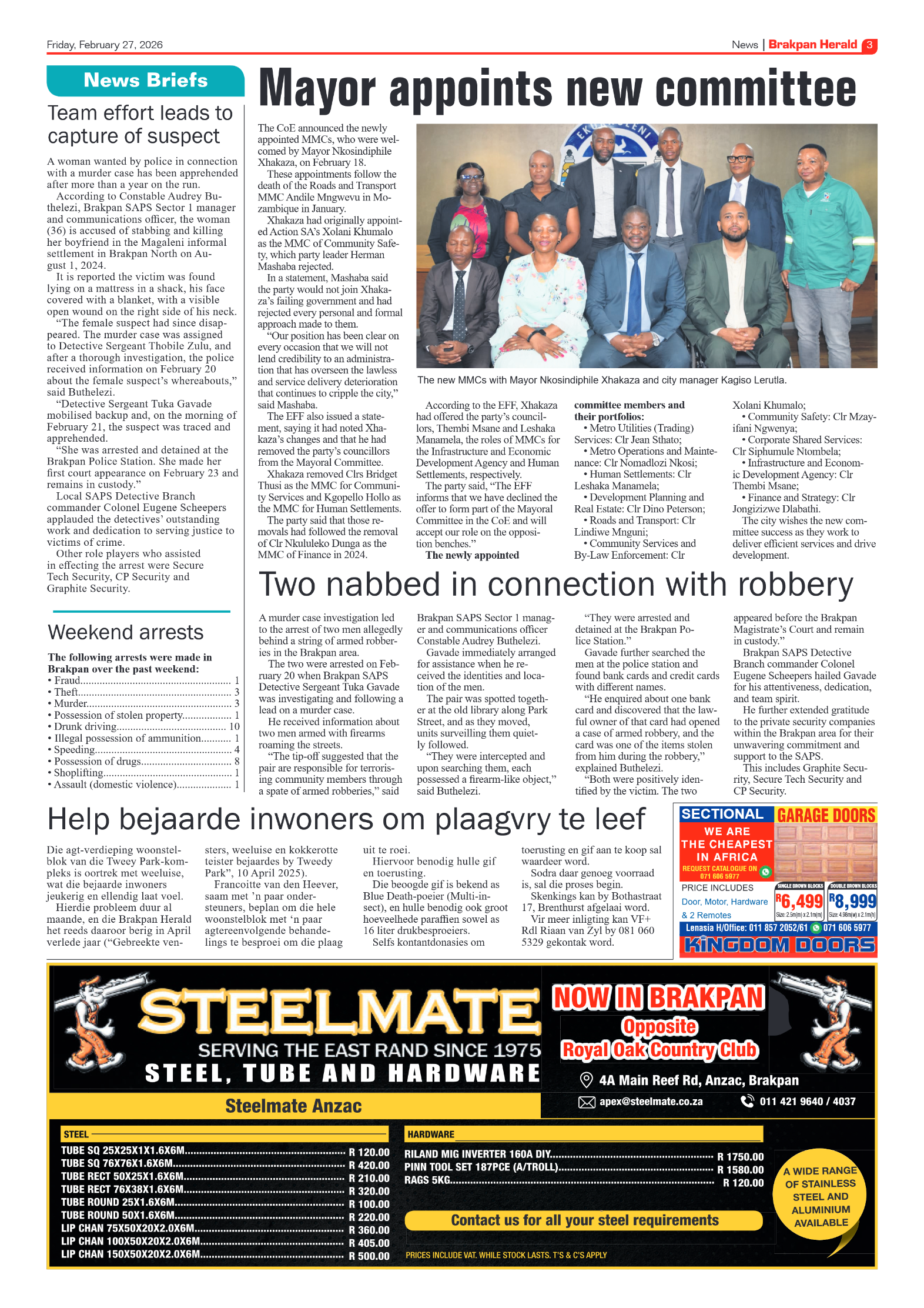 Brakpan Herald 27 February 2026 page 3