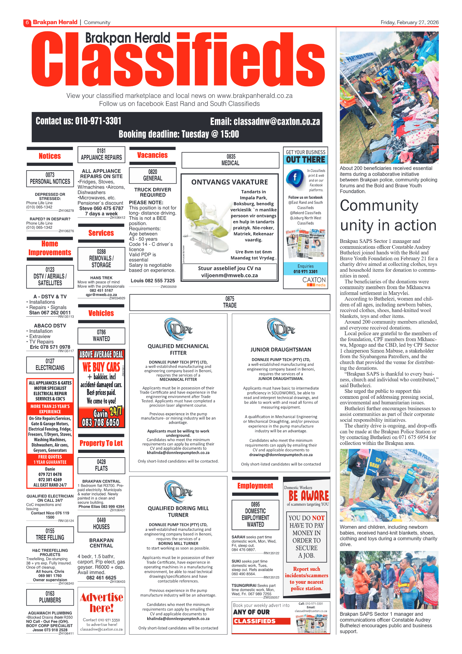 Brakpan Herald 27 February 2026 page 6
