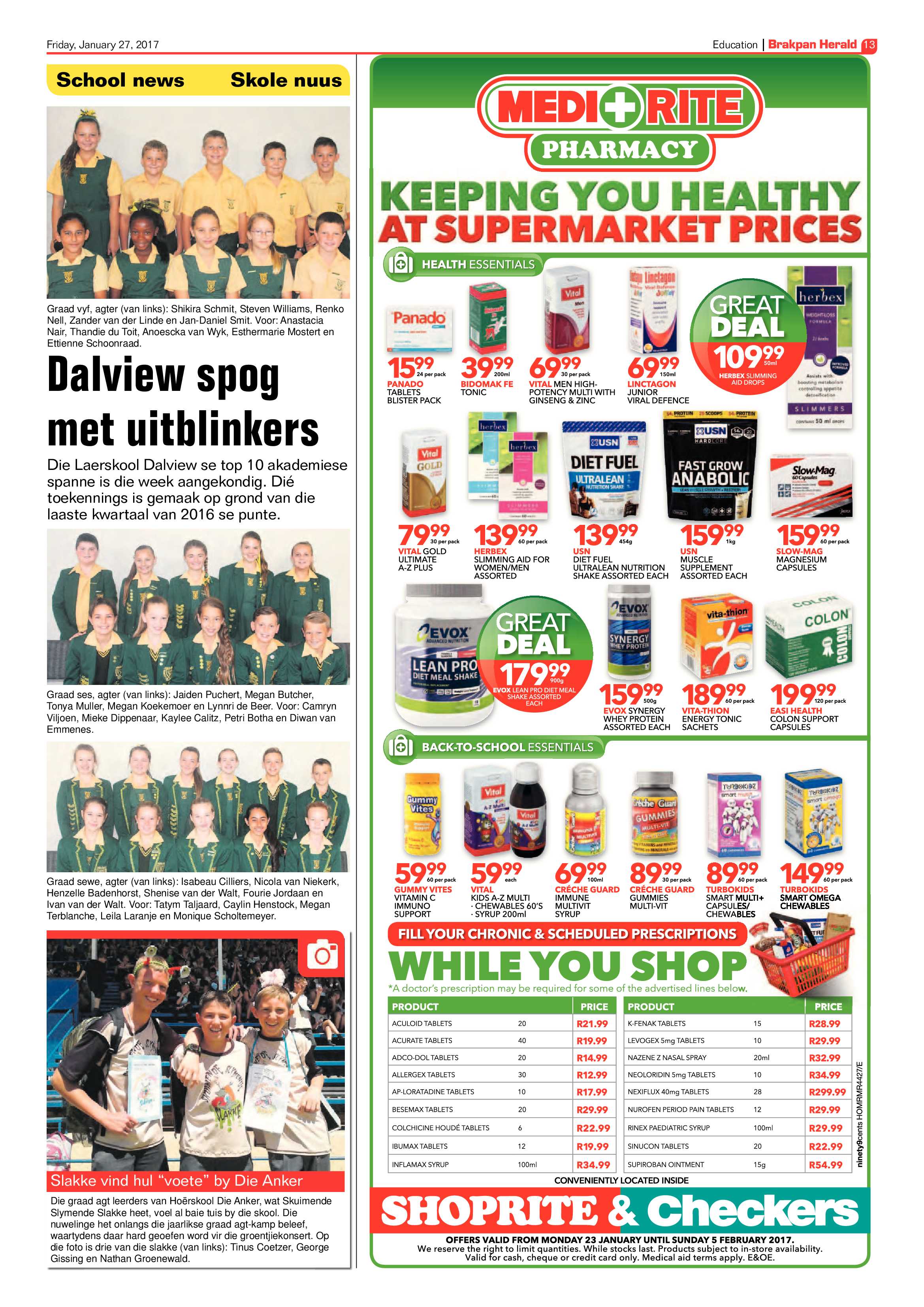 Brakpan Herald 27 January 2017 page 13