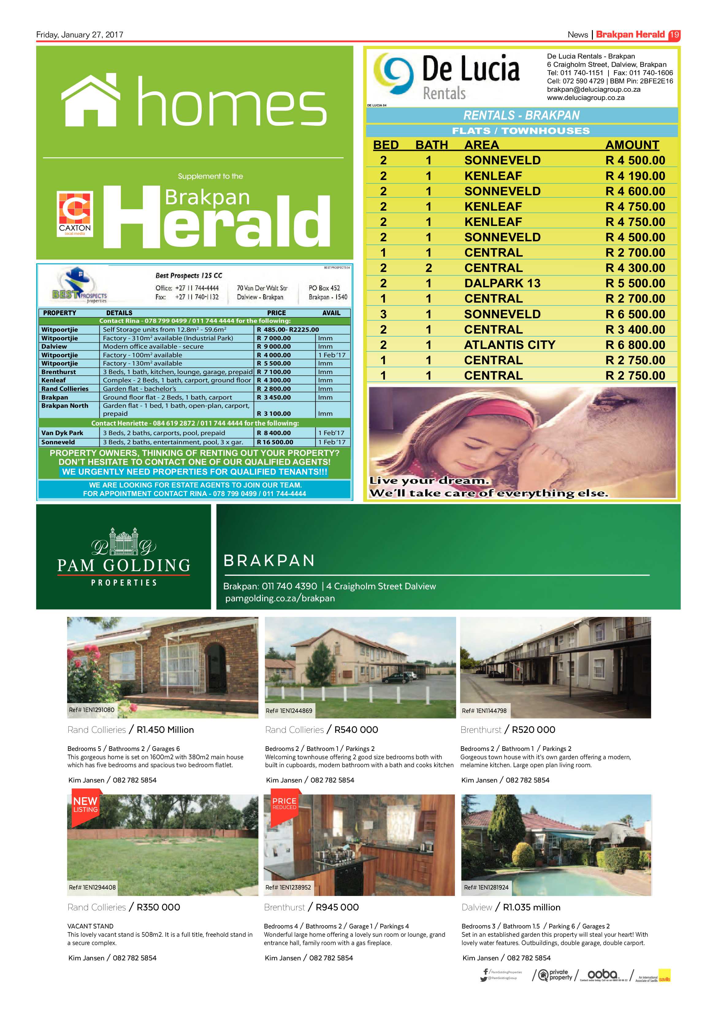 Brakpan Herald 27 January 2017 page 19