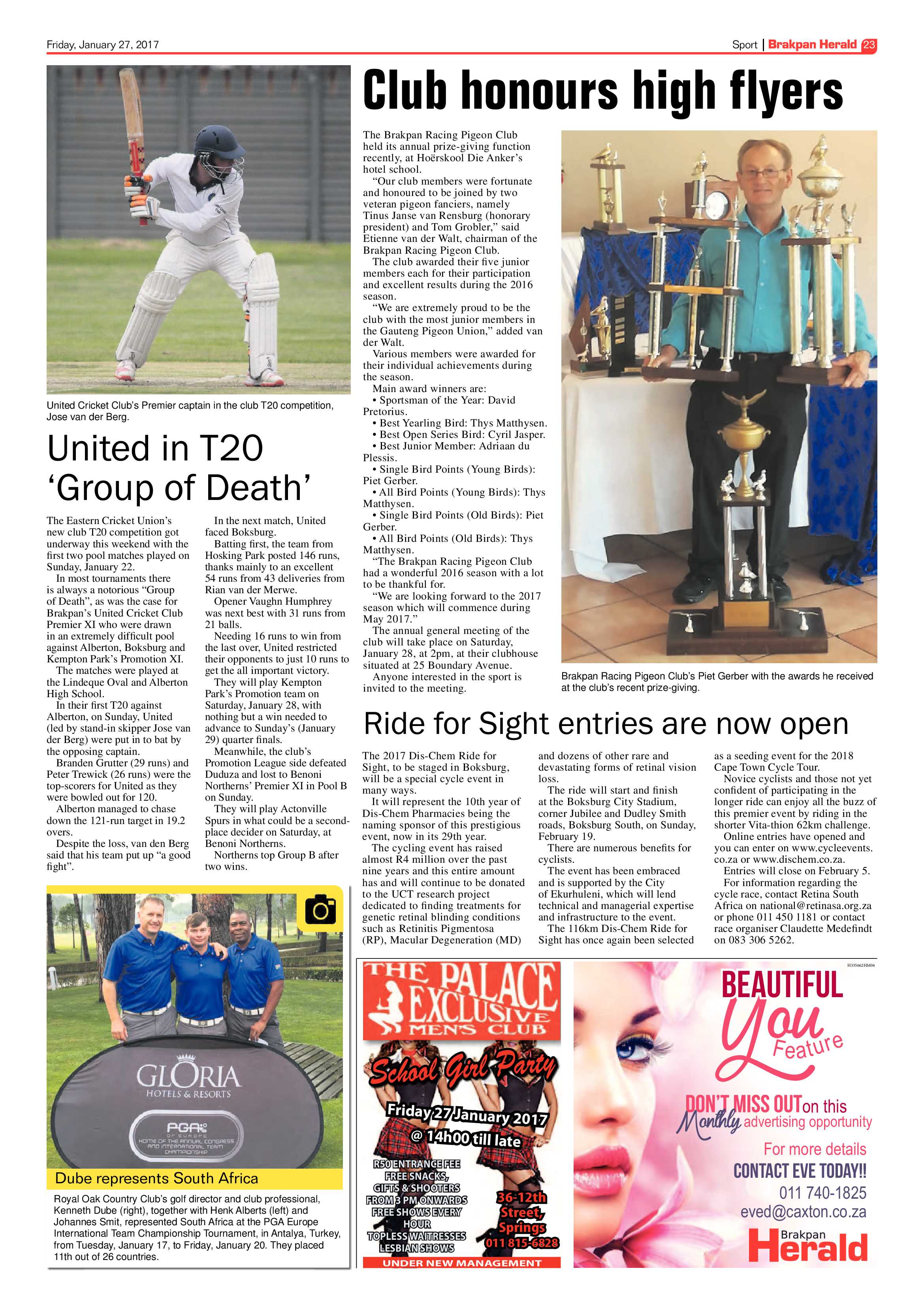 Brakpan Herald 27 January 2017 page 23