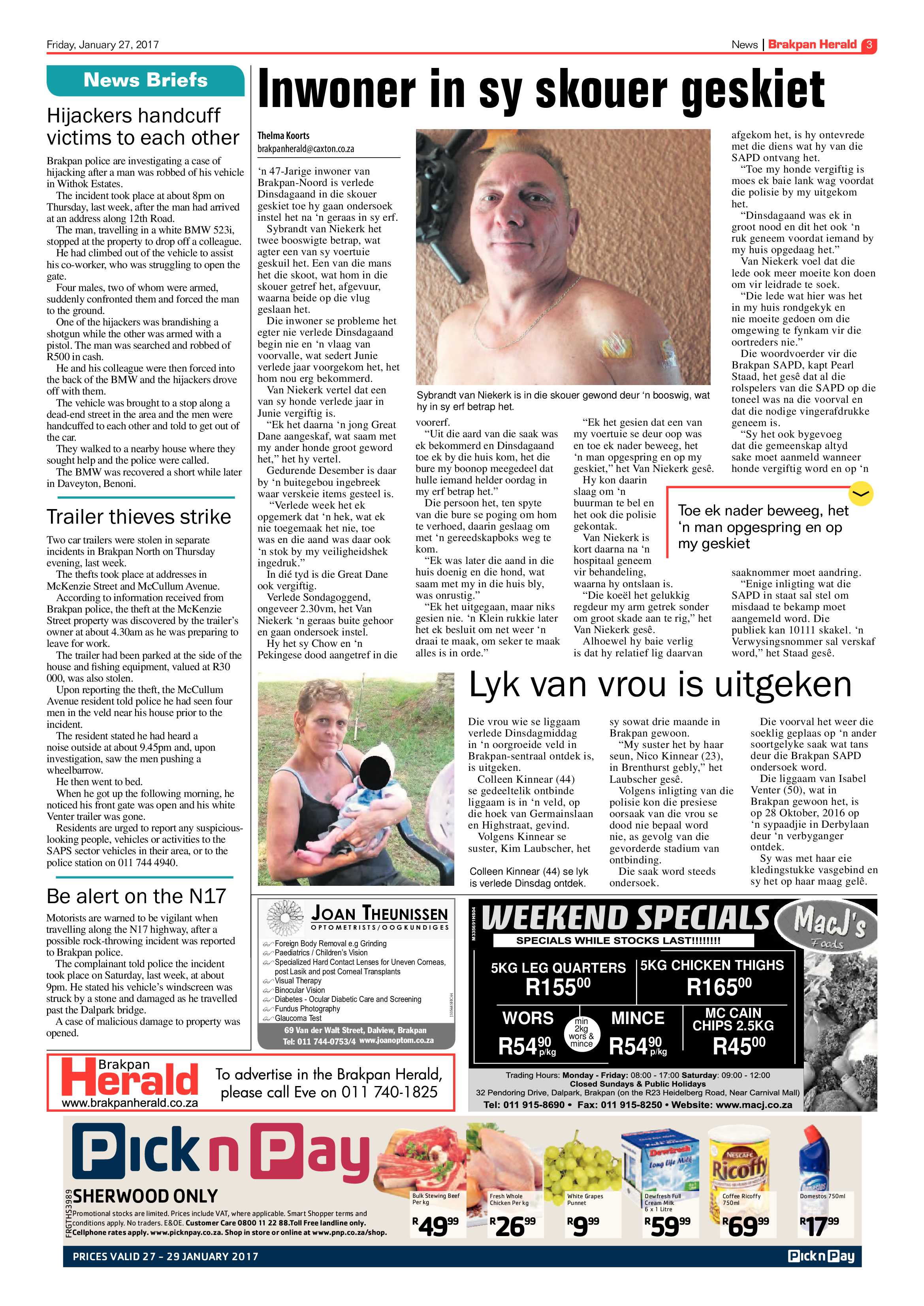 Brakpan Herald 27 January 2017 page 3