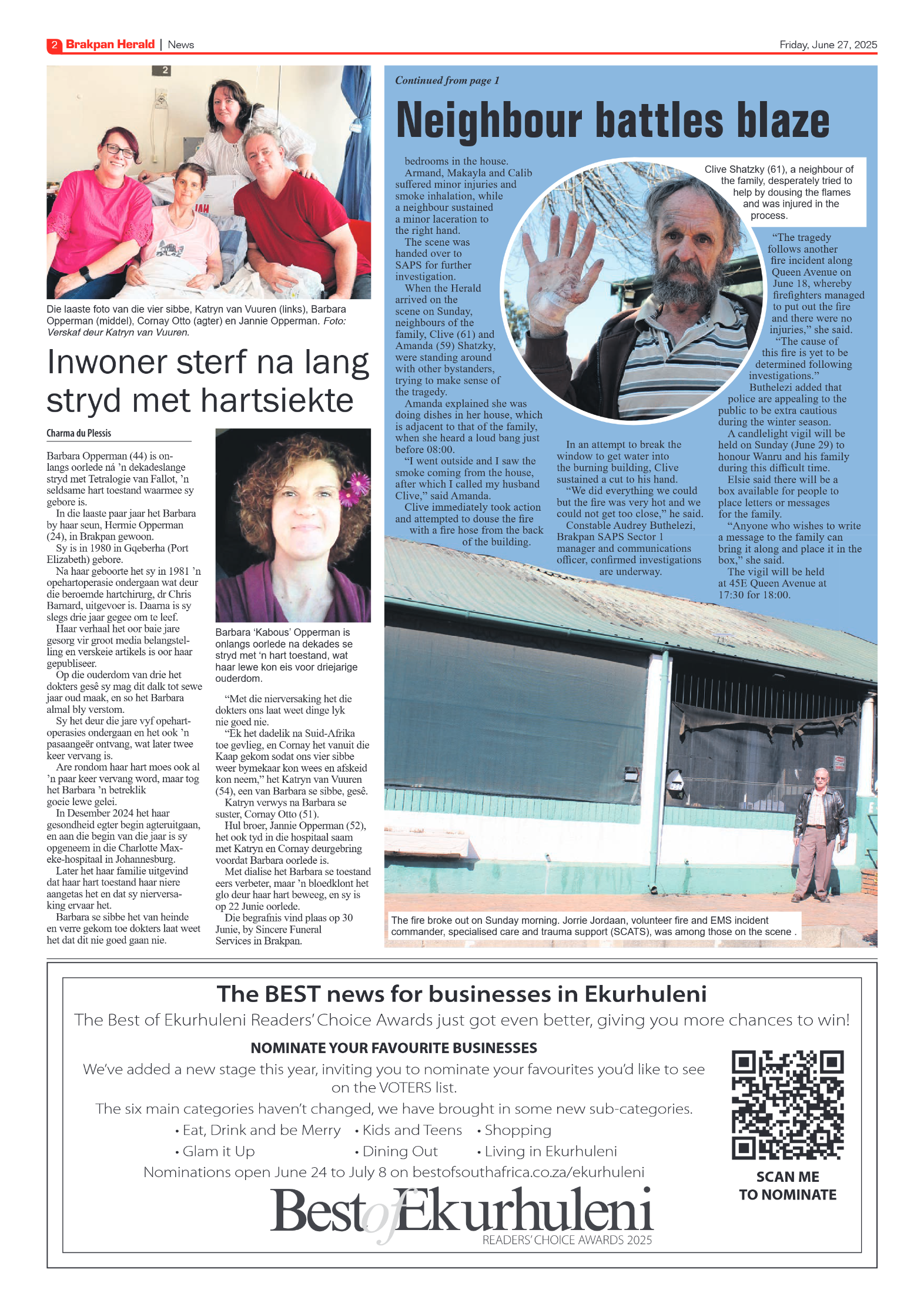 Brakpan Herald 27 June 2025 page 2