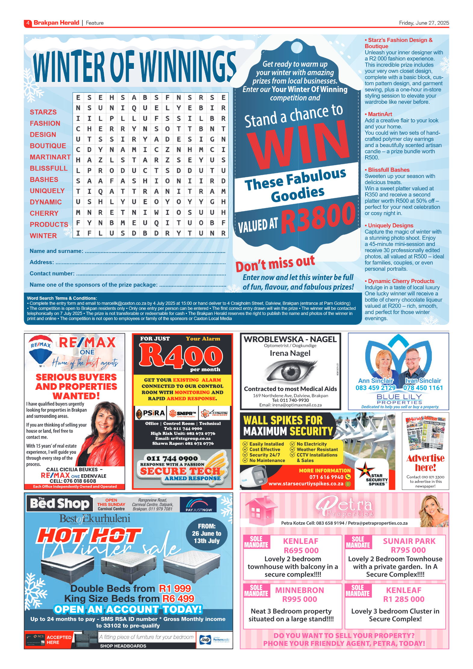 Brakpan Herald 27 June 2025 page 4