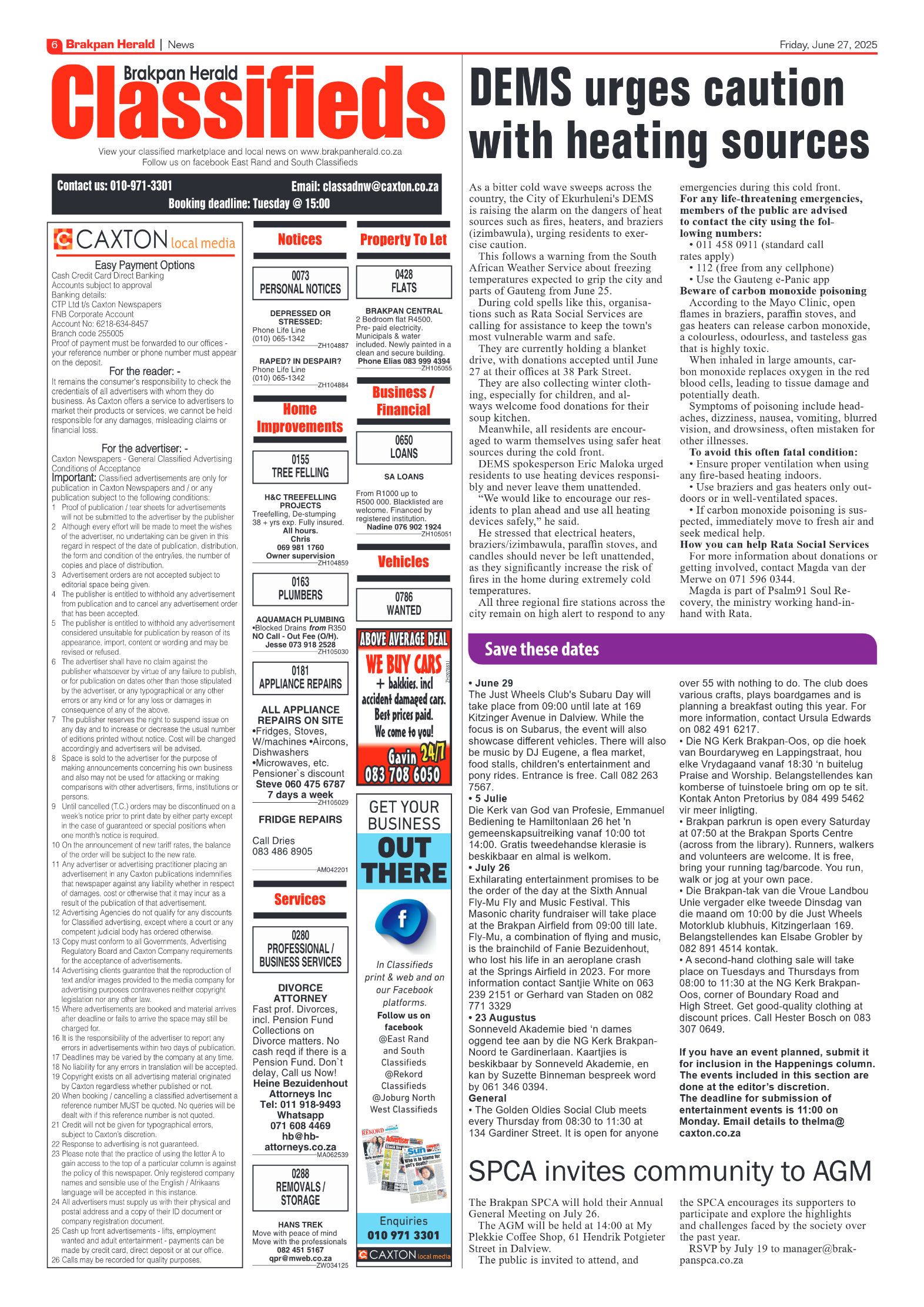 Brakpan Herald 27 June 2025 page 6