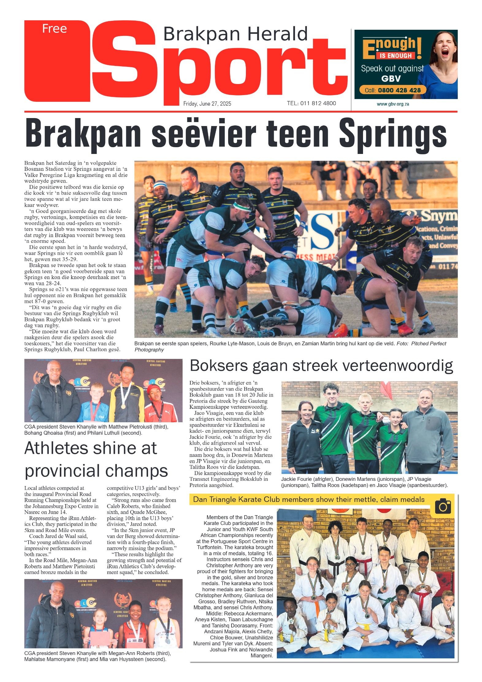 Brakpan Herald 27 June 2025 page 8