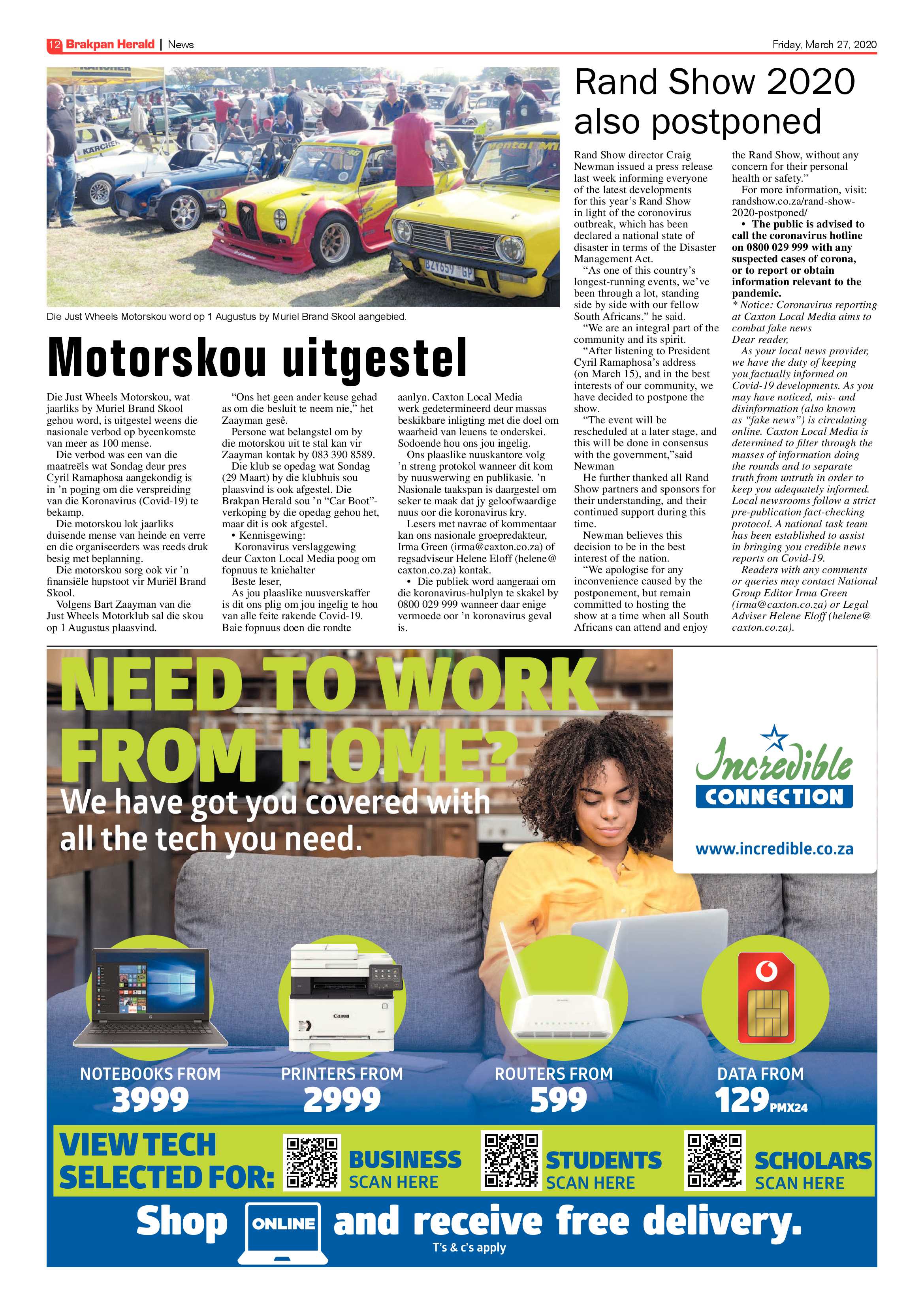 Brakpan Herald 27 March 2020 page 12