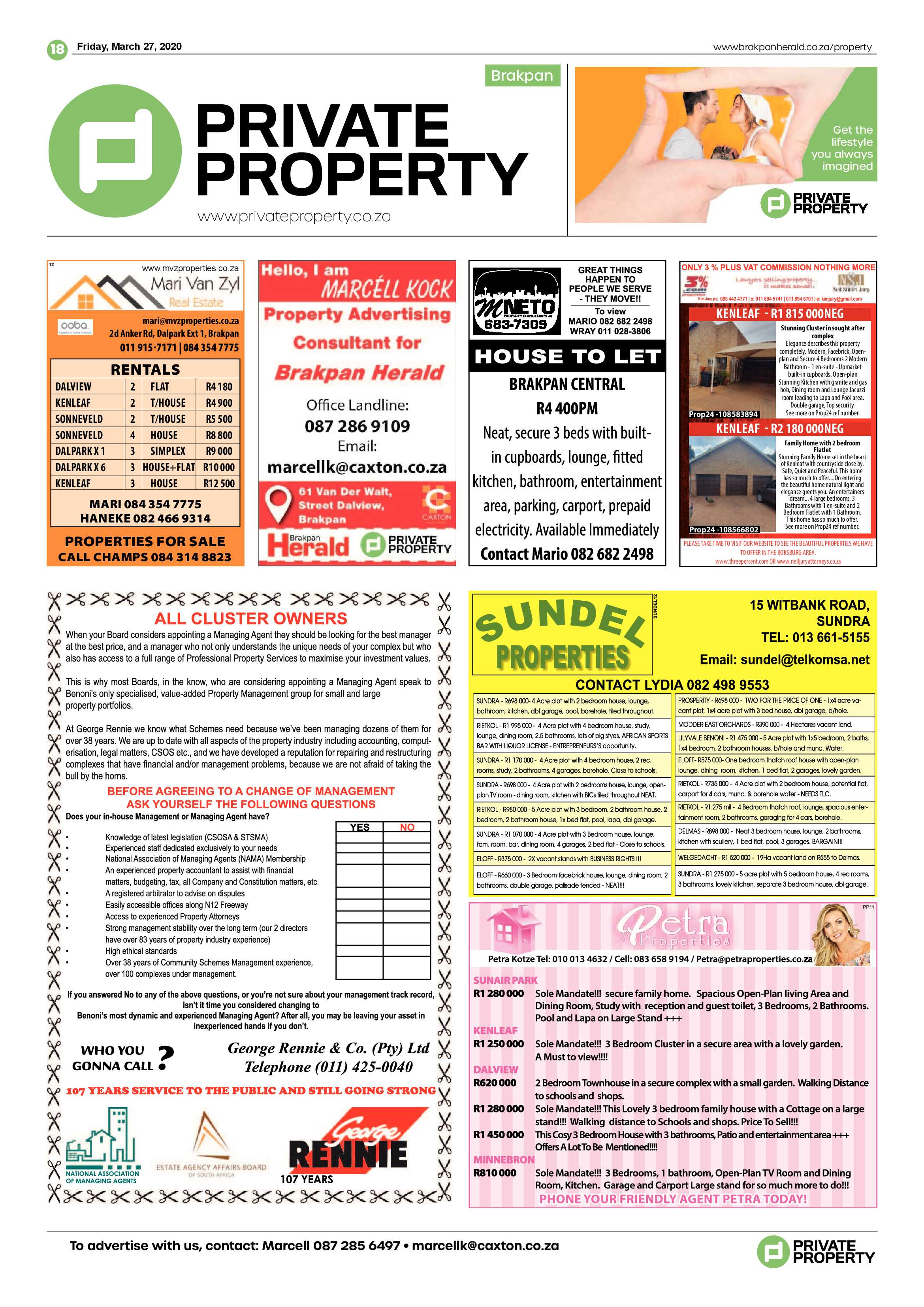 Brakpan Herald 27 March 2020 page 18