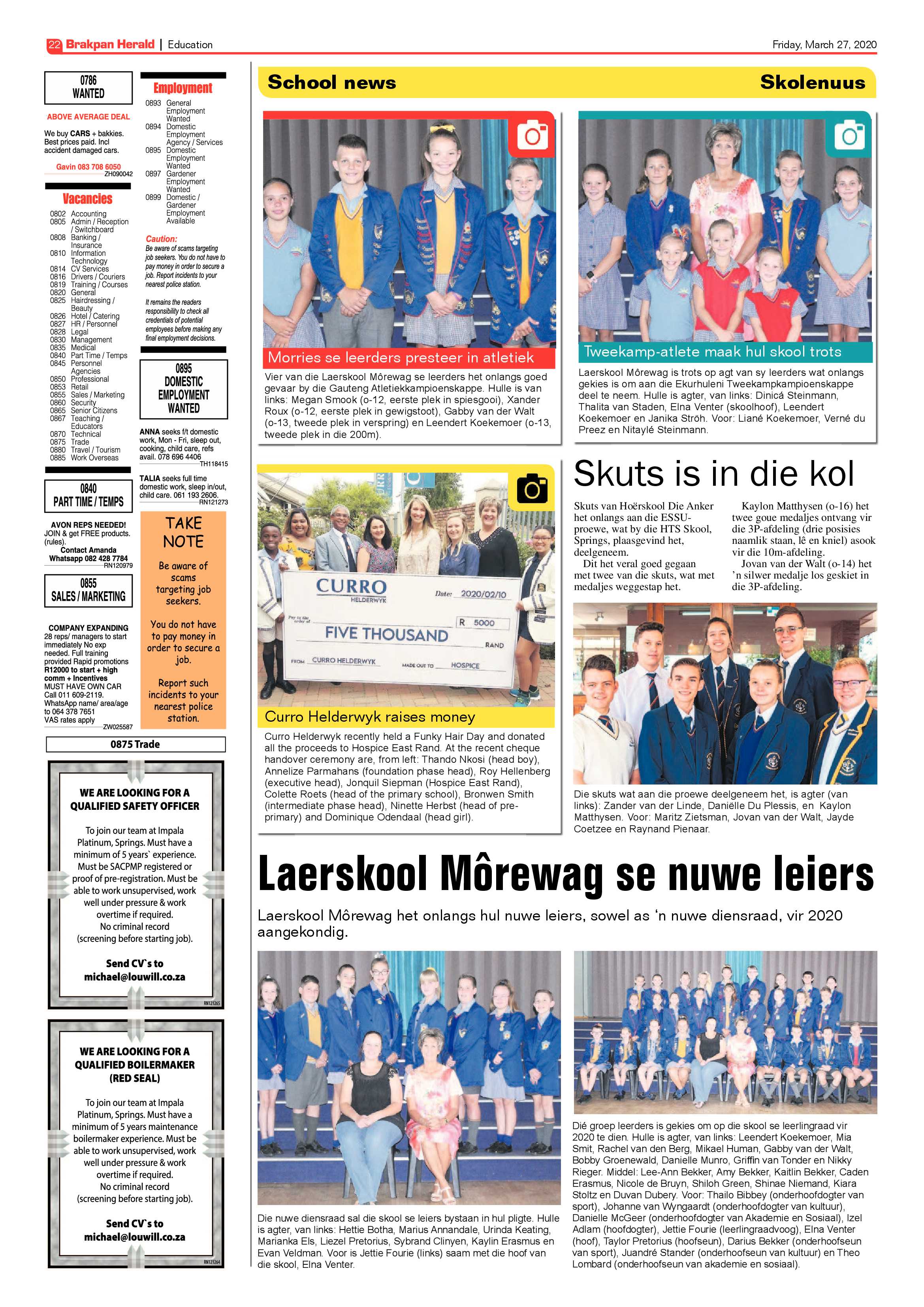 Brakpan Herald 27 March 2020 page 22