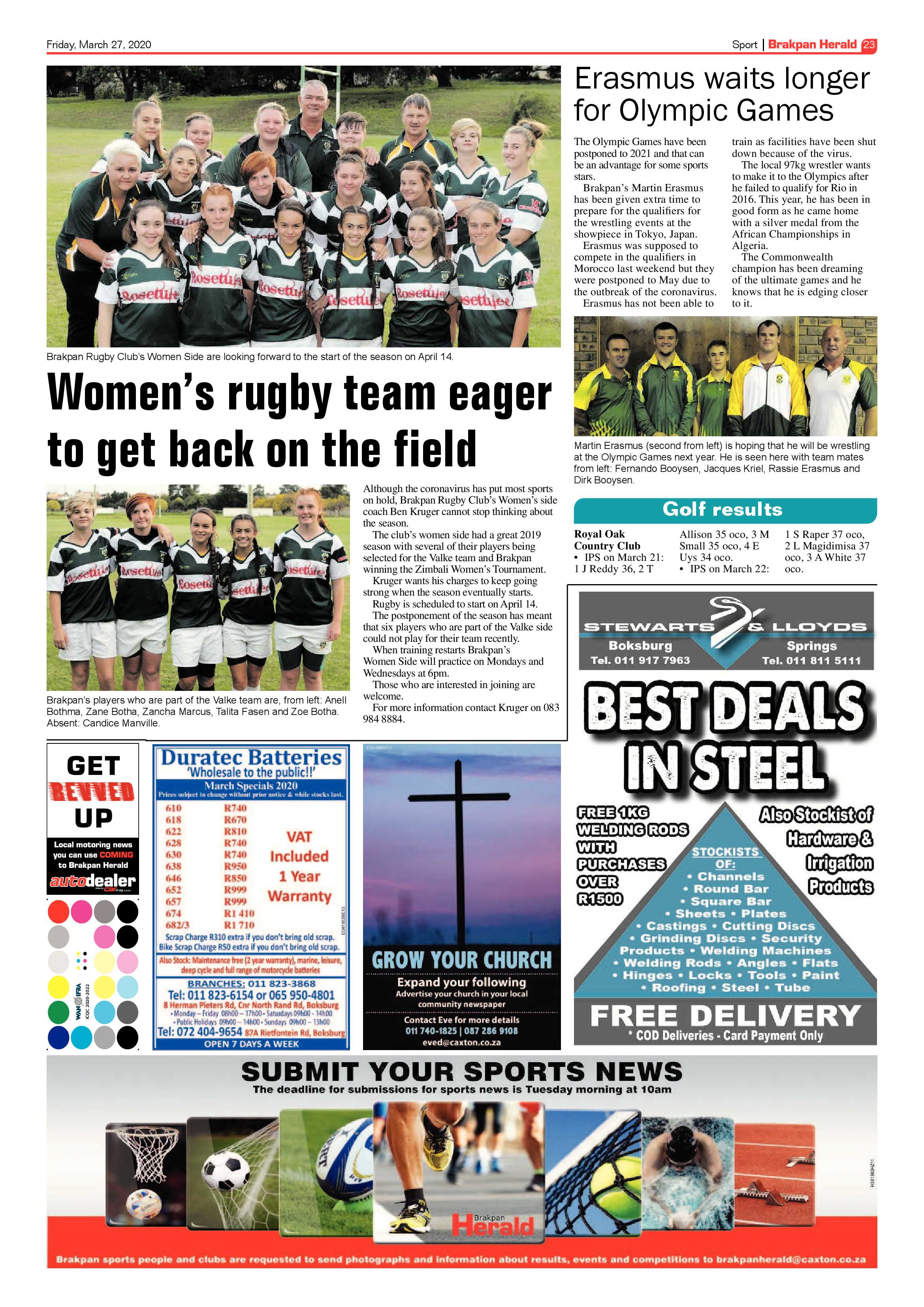 Brakpan Herald 27 March 2020 page 23