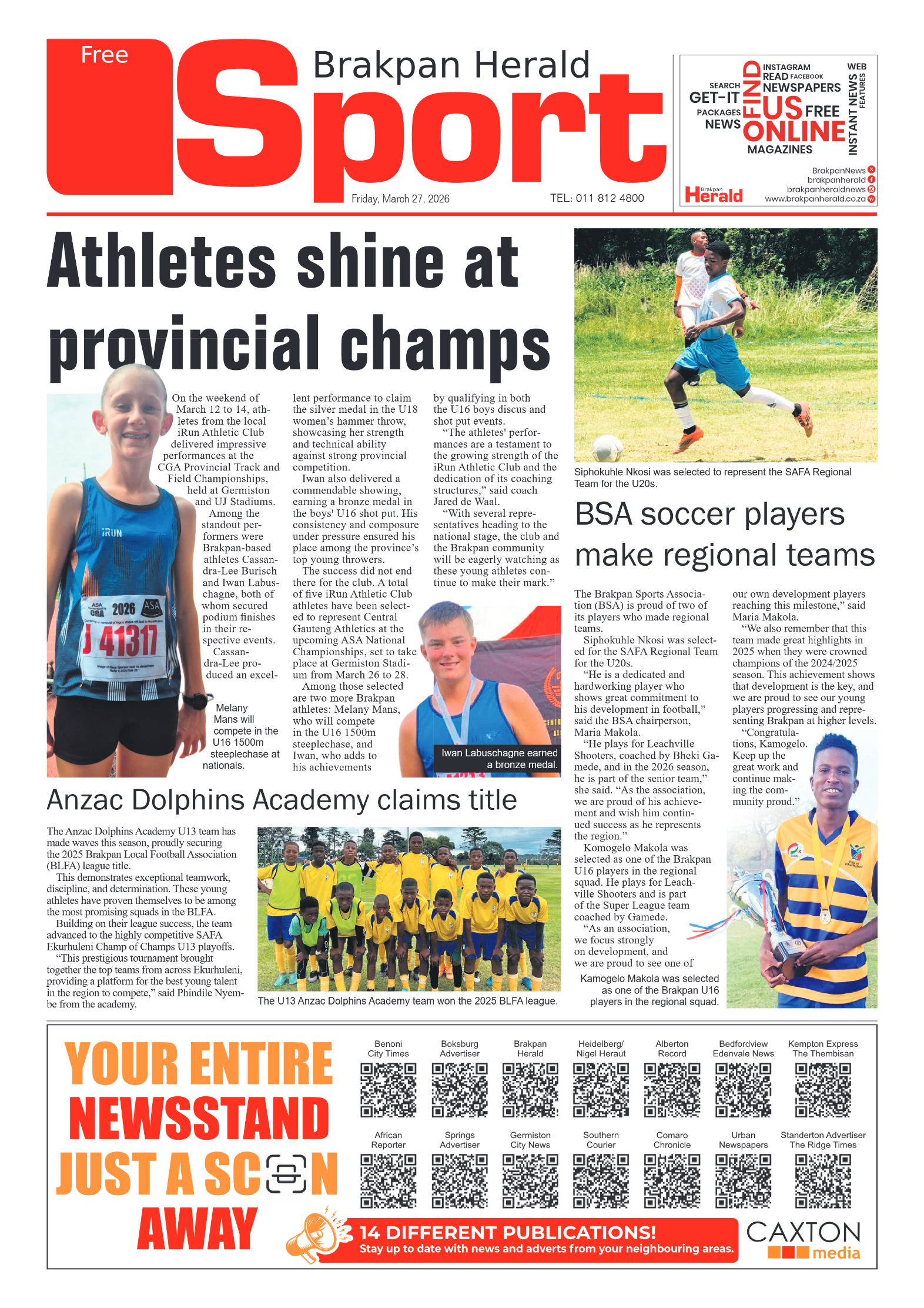 Brakpan Herald 27 March 2026 page 12