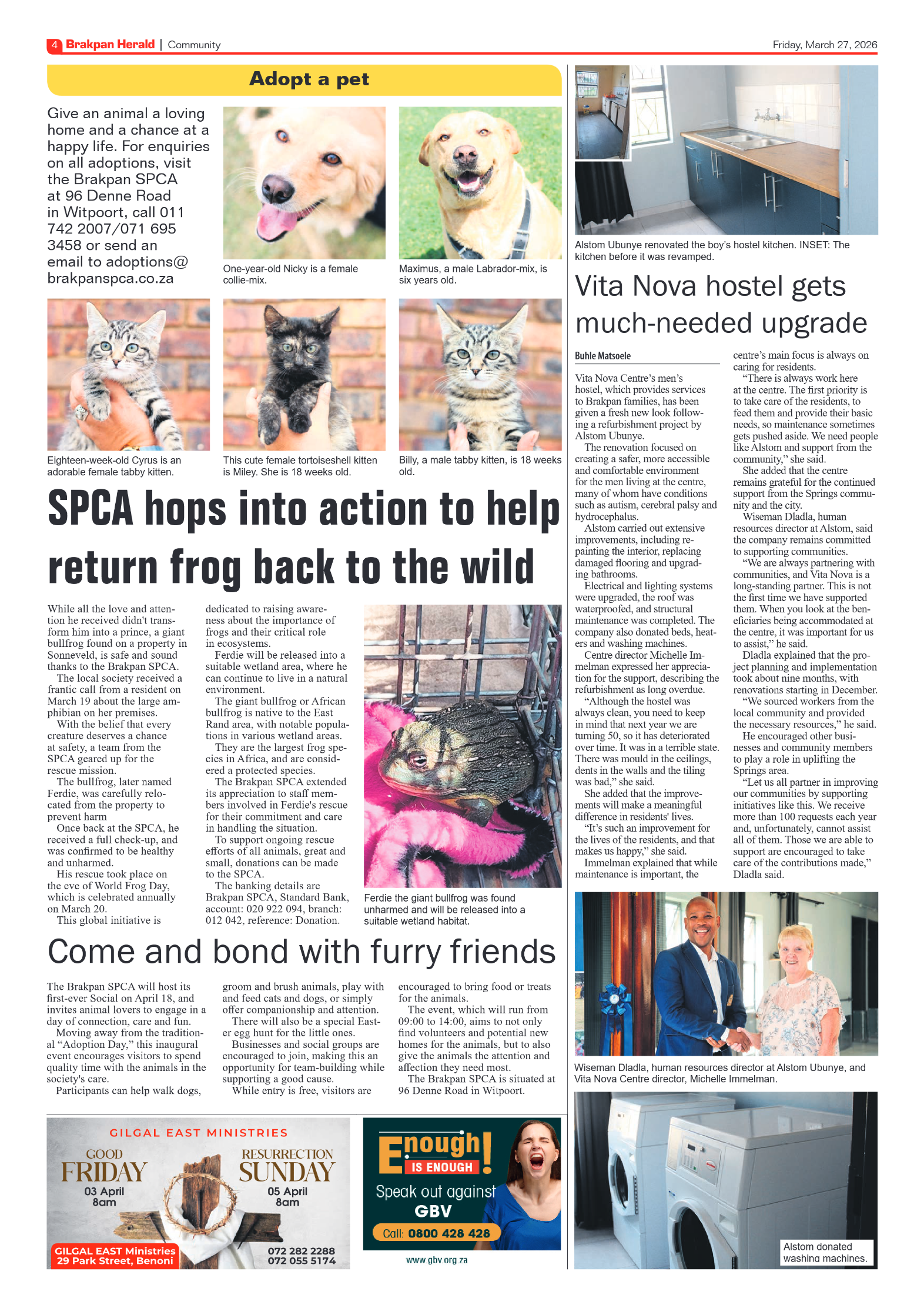 Brakpan Herald 27 March 2026 page 4