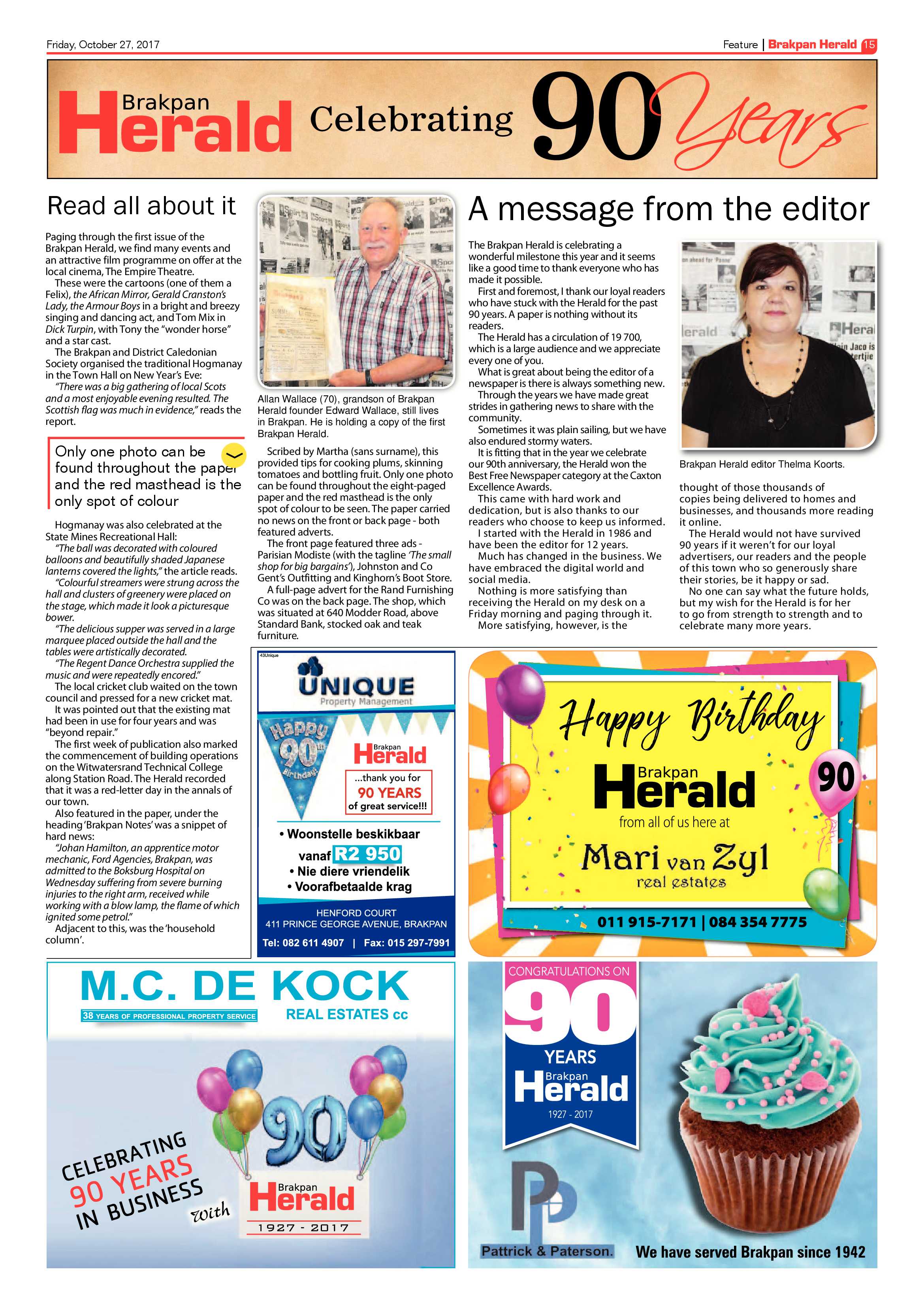 Brakpan Herald 27 October 2017 page 17