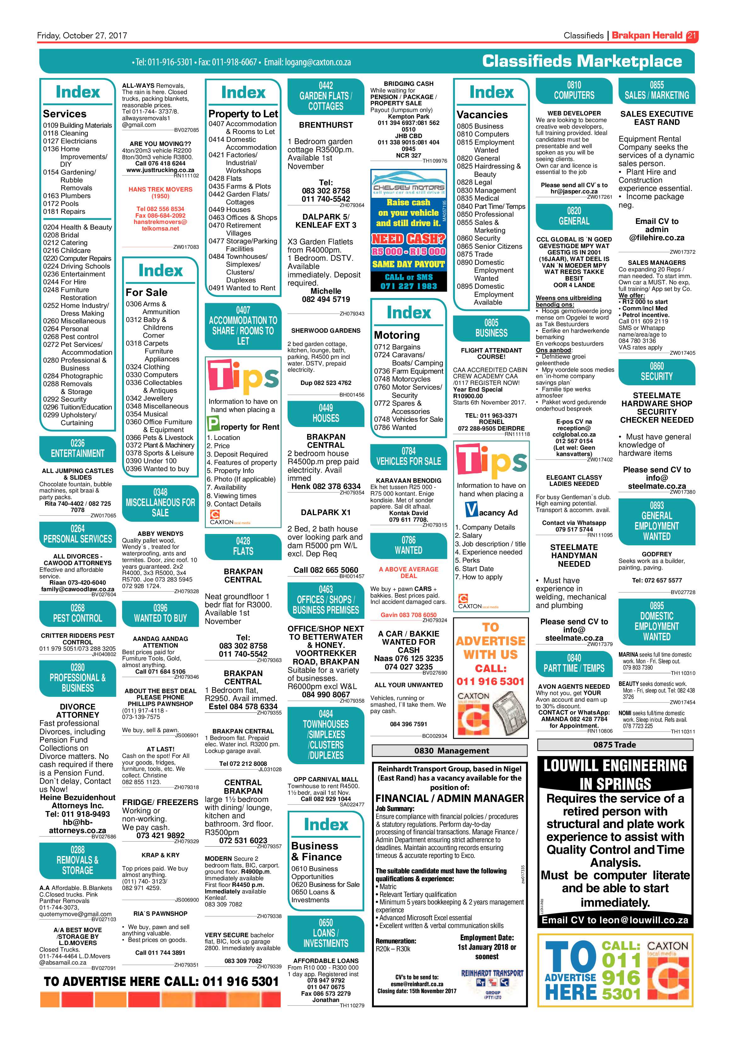 Brakpan Herald 27 October 2017 page 23