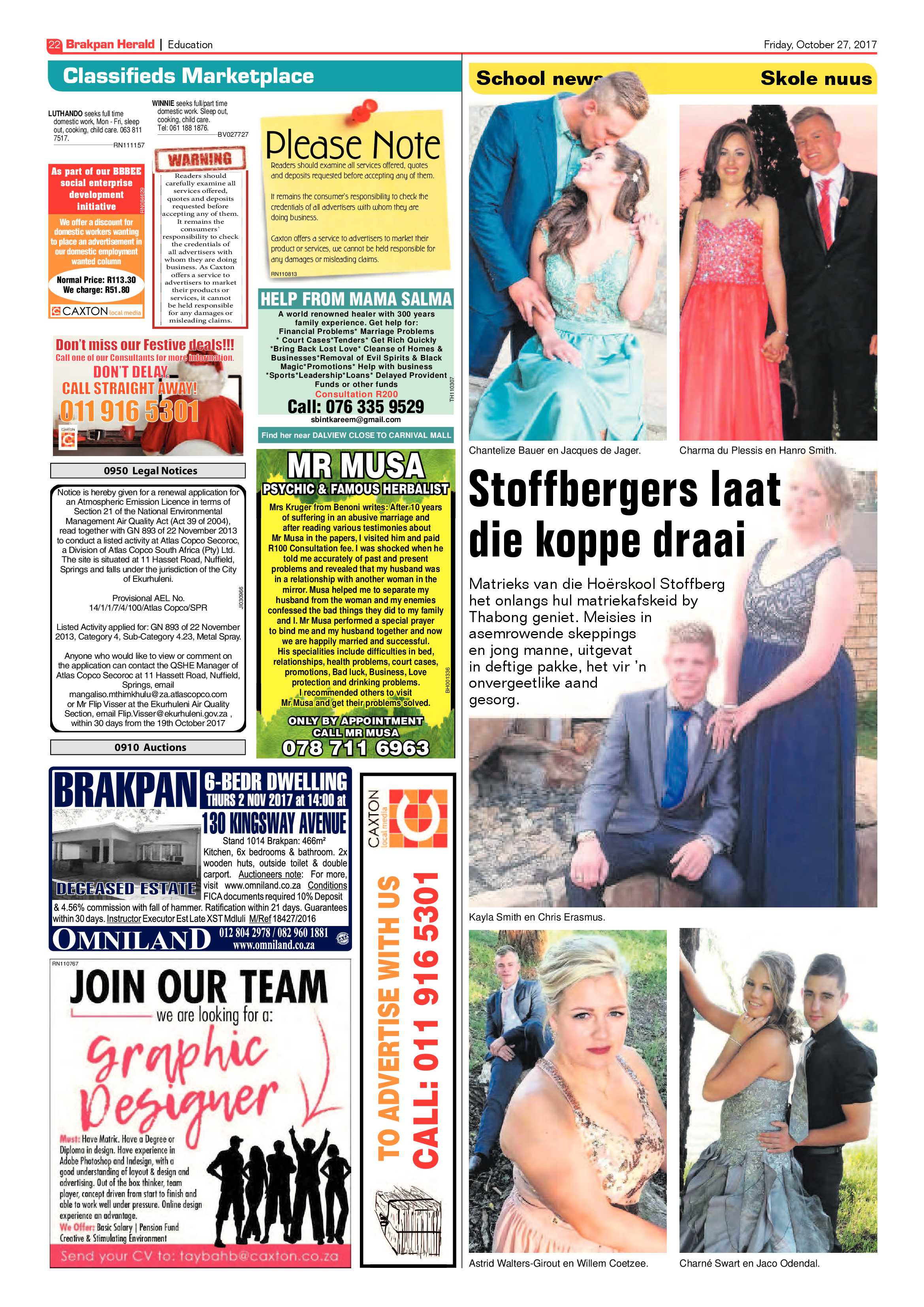 Brakpan Herald 27 October 2017 page 24